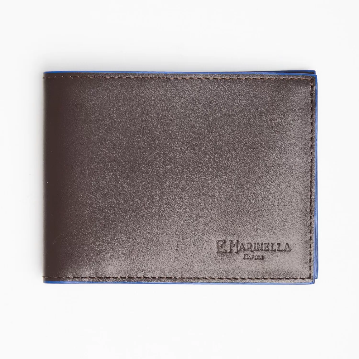 Dark Brown Leather Horizontal Wallet>E.Marinella Cheap