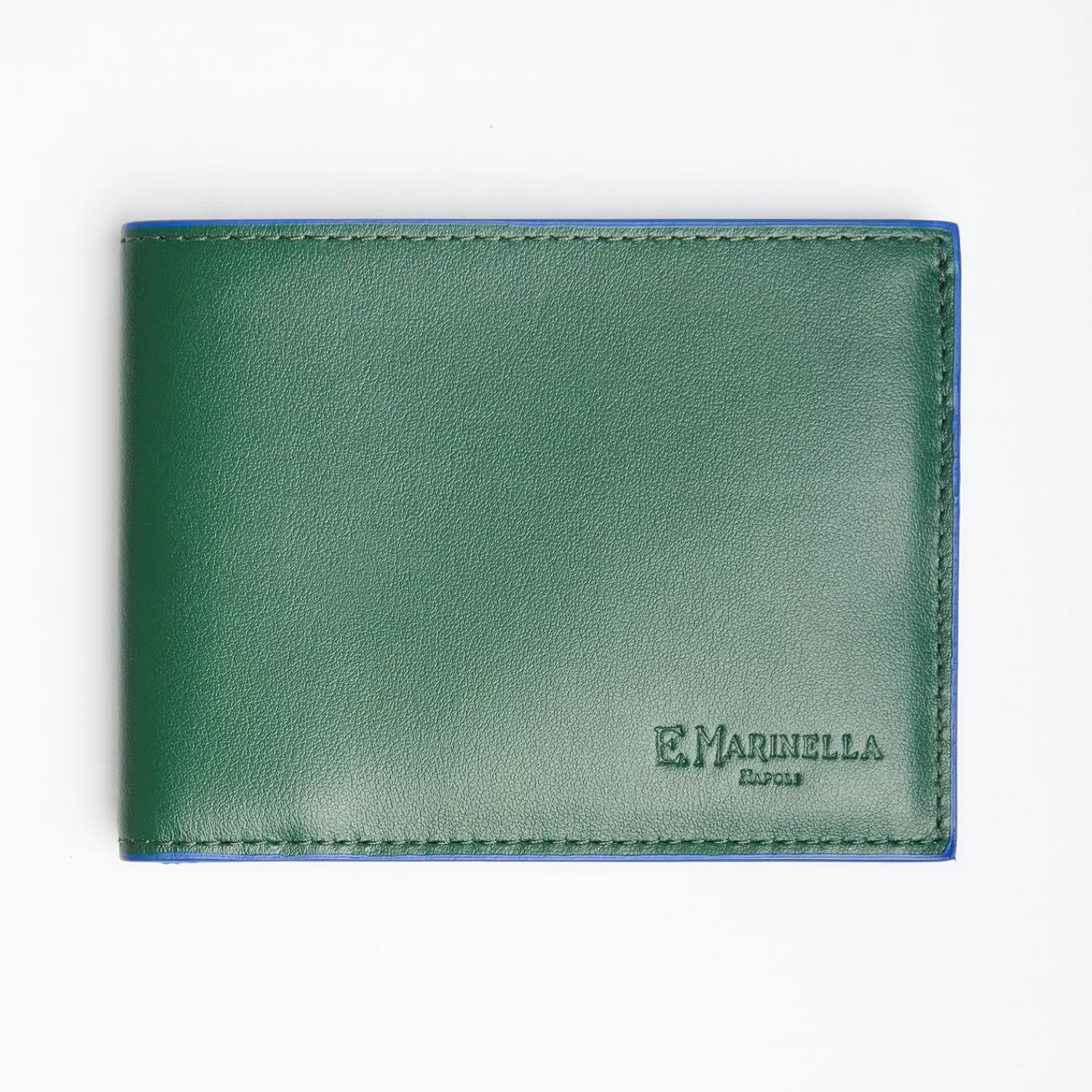 Dark Green Leather Horizontal Wallet>E.Marinella Best Sale