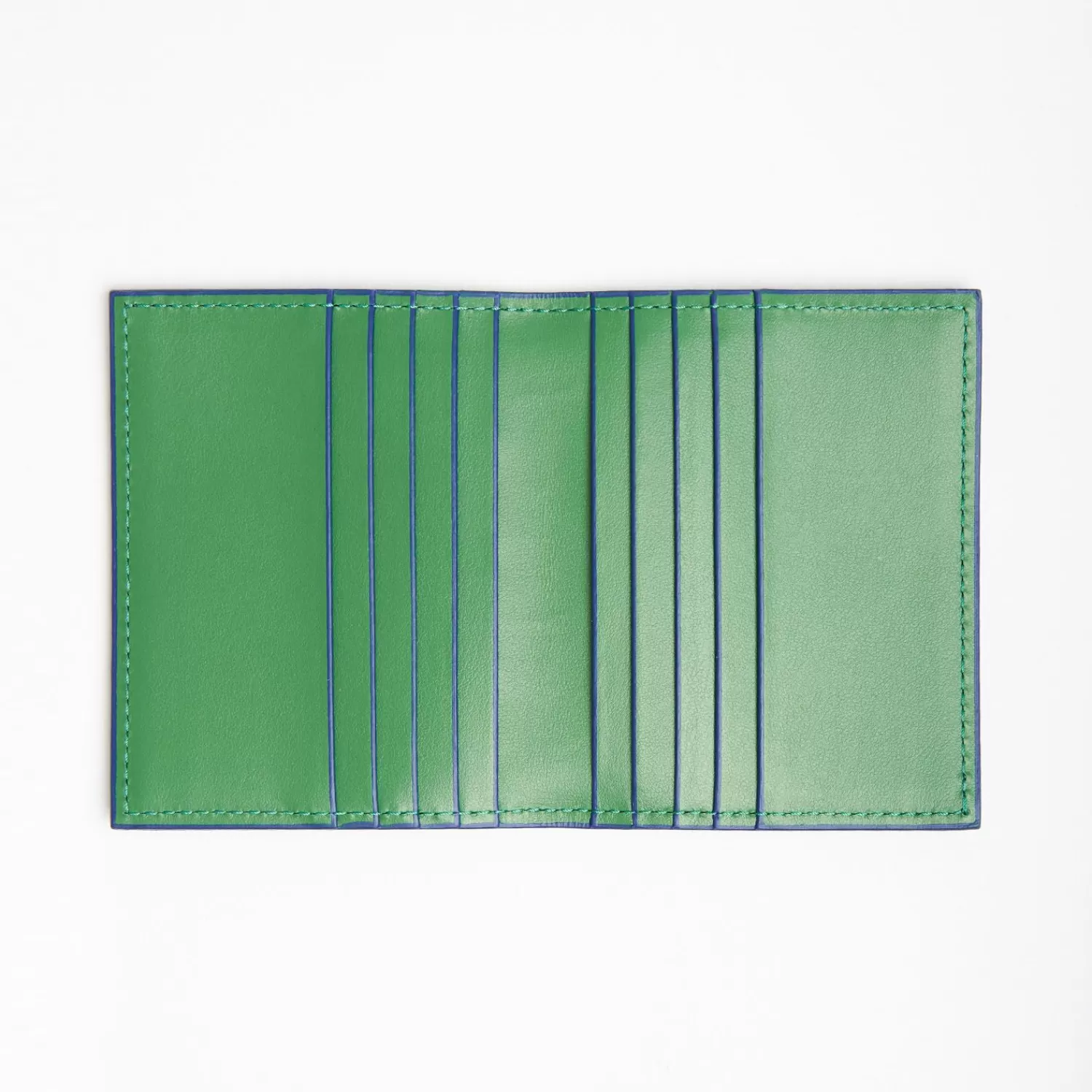 Dark Green Smooth Leather Folding Card Holder - 10 Compartments>E.Marinella Discount