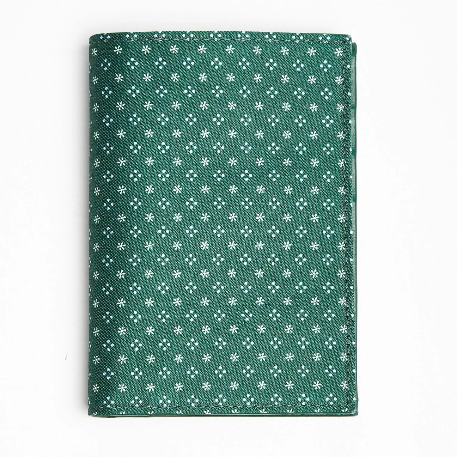 Dark Green Vertical Wallet In Silk And Leather>E.Marinella Flash Sale