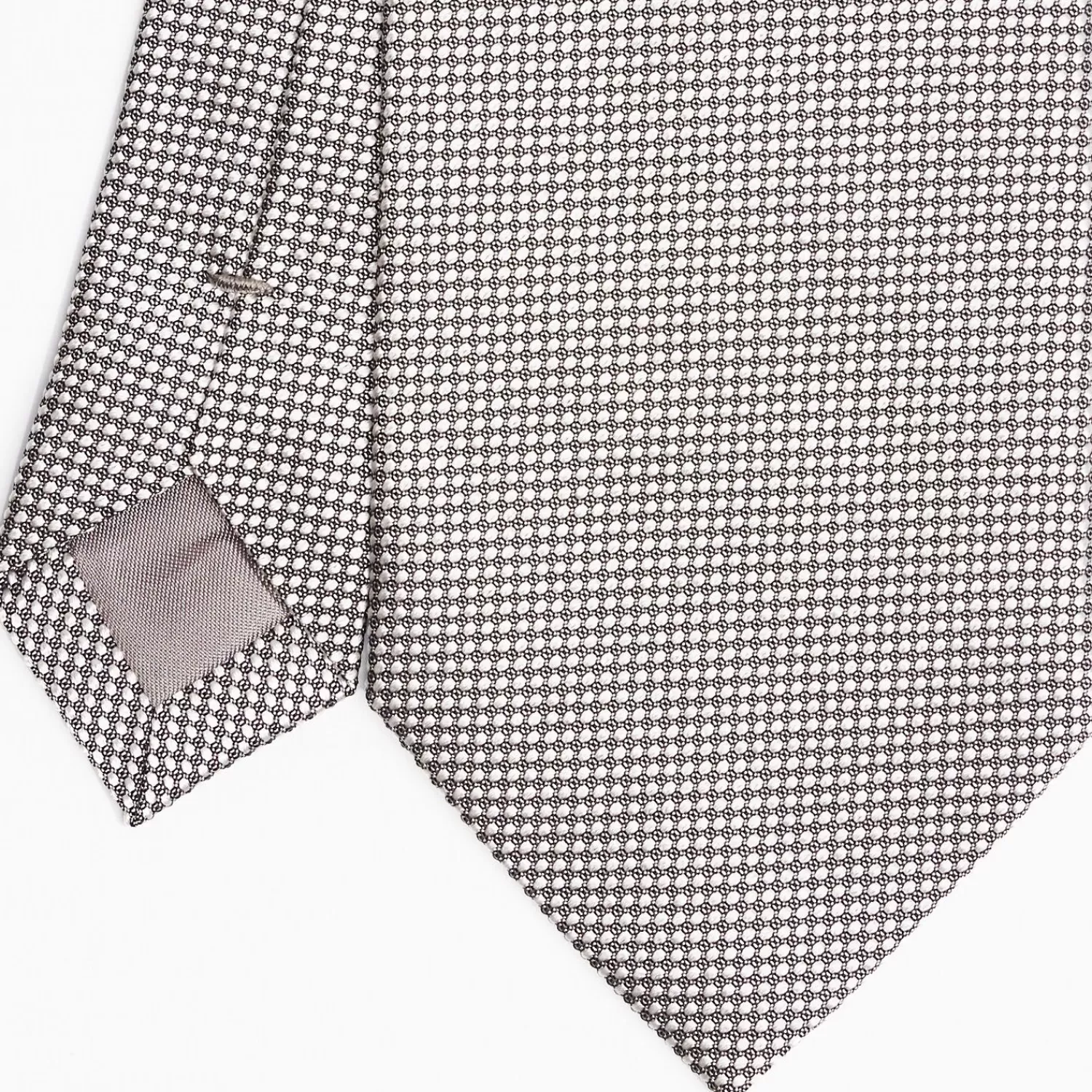 Dark Grey Ceremonial Jacquard Silk Tie>E.Marinella Shop
