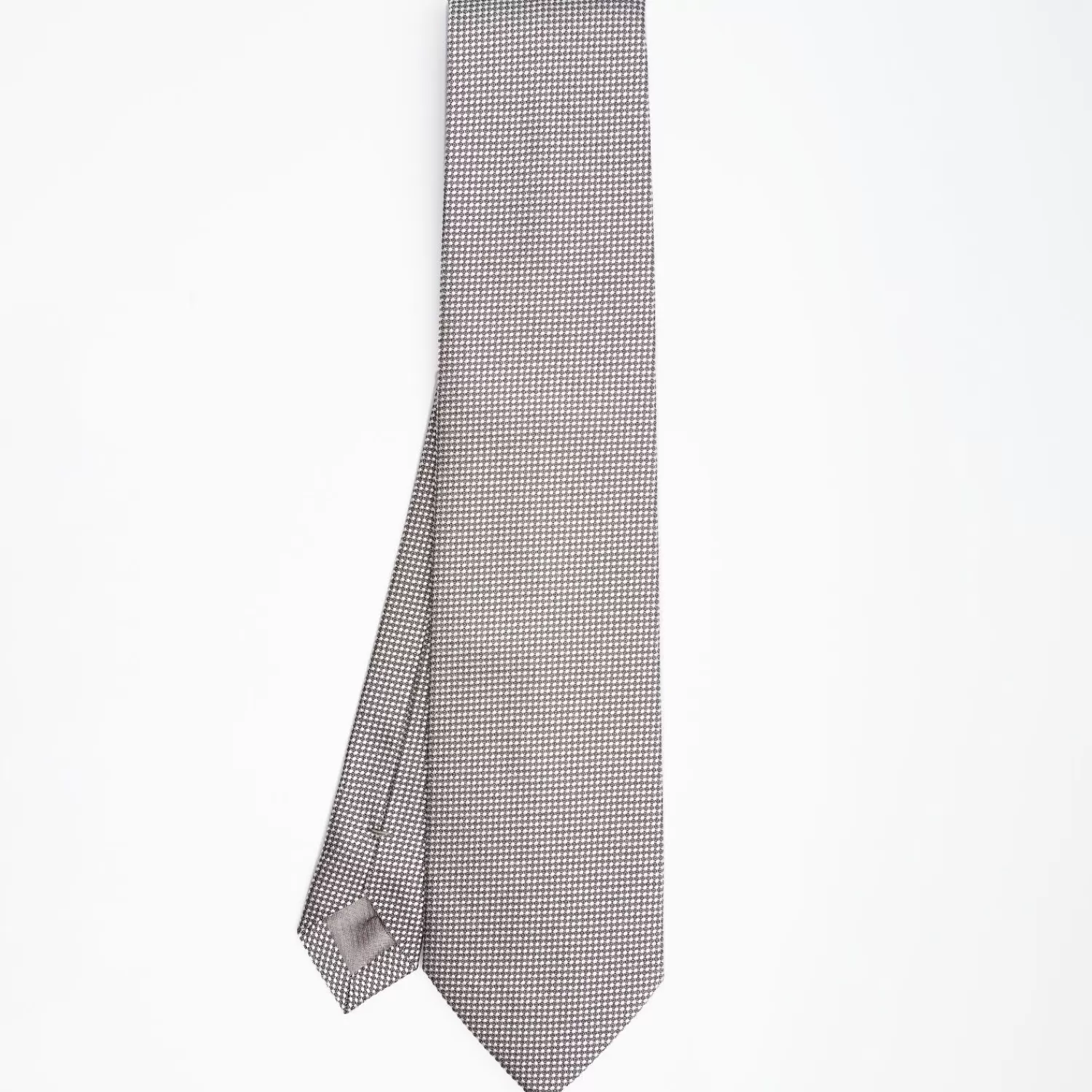 Dark Grey Ceremonial Jacquard Silk Tie>E.Marinella Shop
