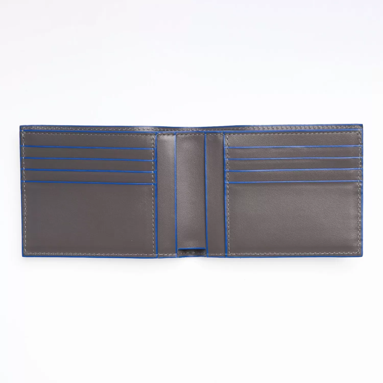 Dark Grey Leather Horizontal Wallet>E.Marinella Best