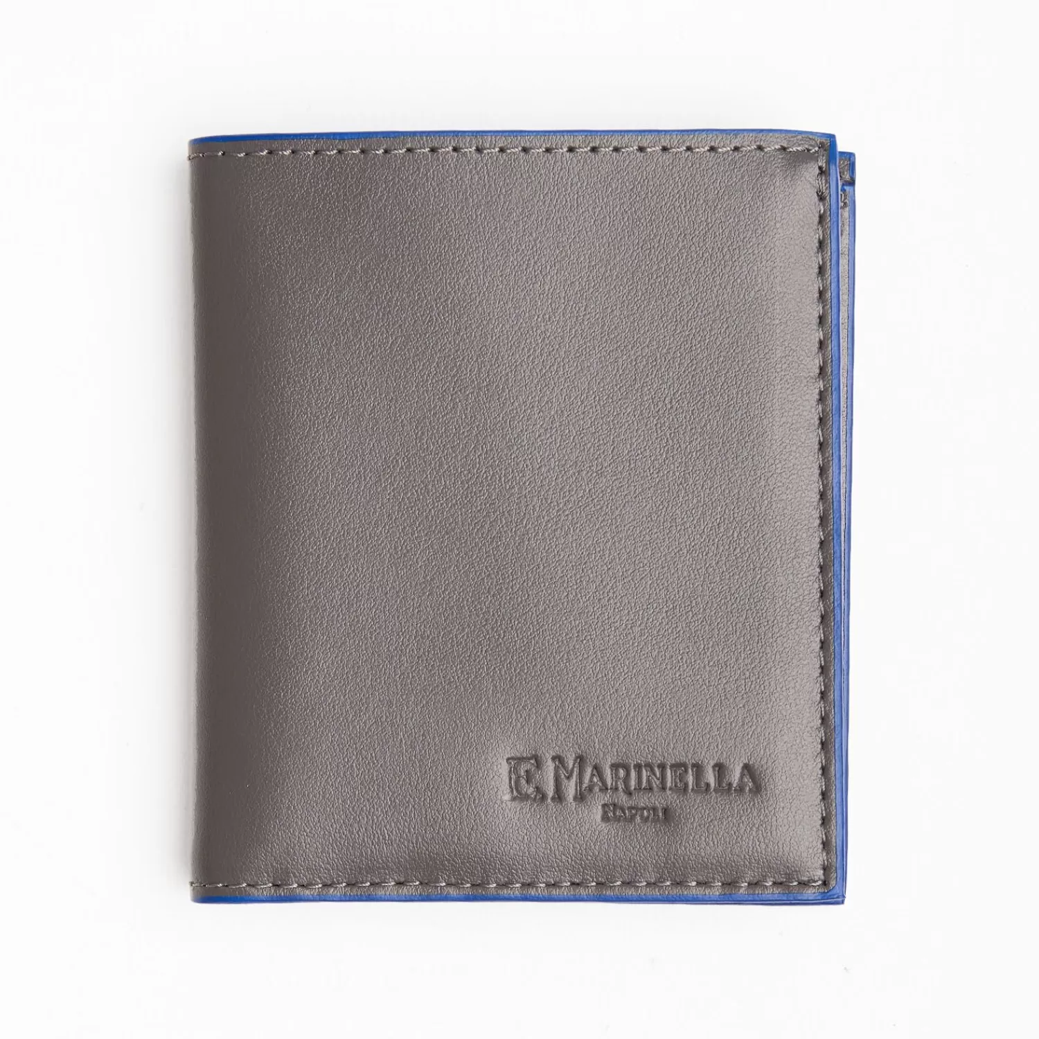 Dark Grey Leather Small Wallet>E.Marinella Cheap