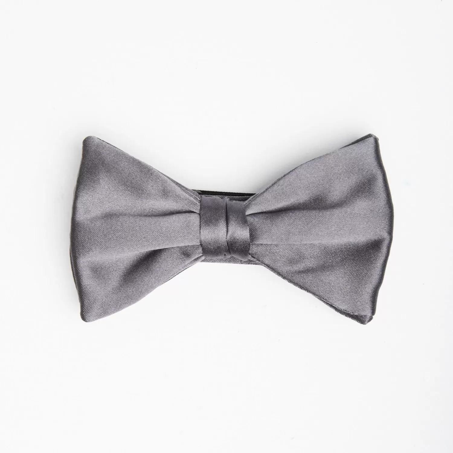 Dark Grey Pre-Knotted Silk Satin Bowtie - Solid Color>E.Marinella Cheap