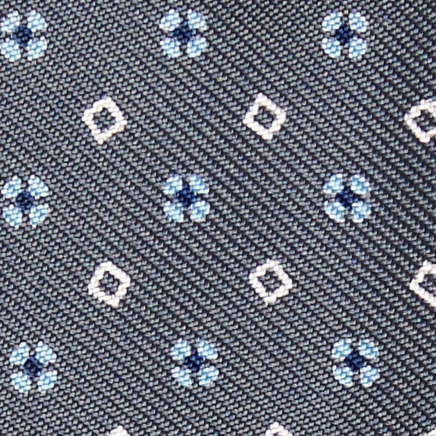 Dark Grey Silk Bowtie To Self-Tie - Small Flower Pattern>E.Marinella Flash Sale