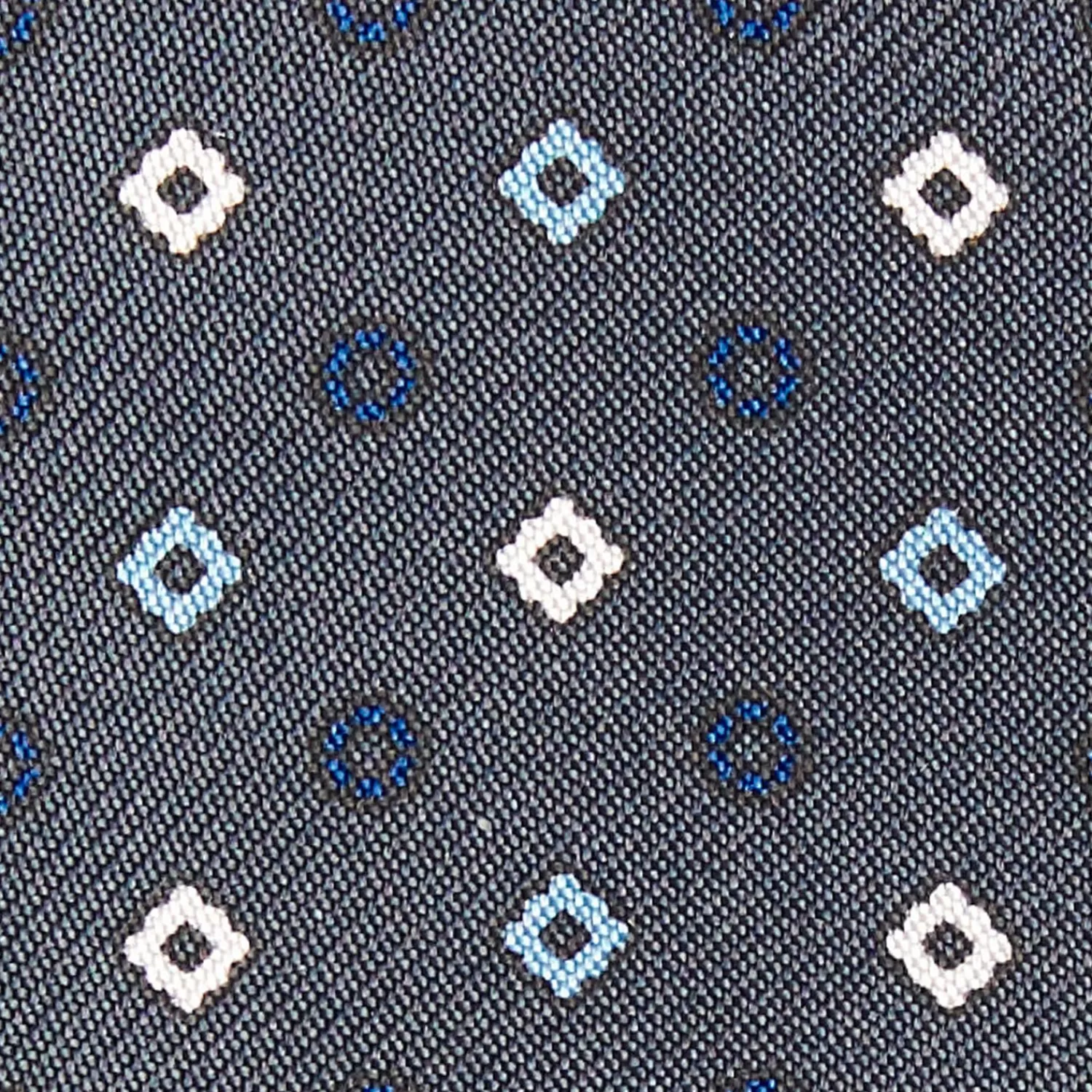 Dark Grey Silk Bowtie To Self-Tie Small Flower Pattern>E.Marinella Flash Sale