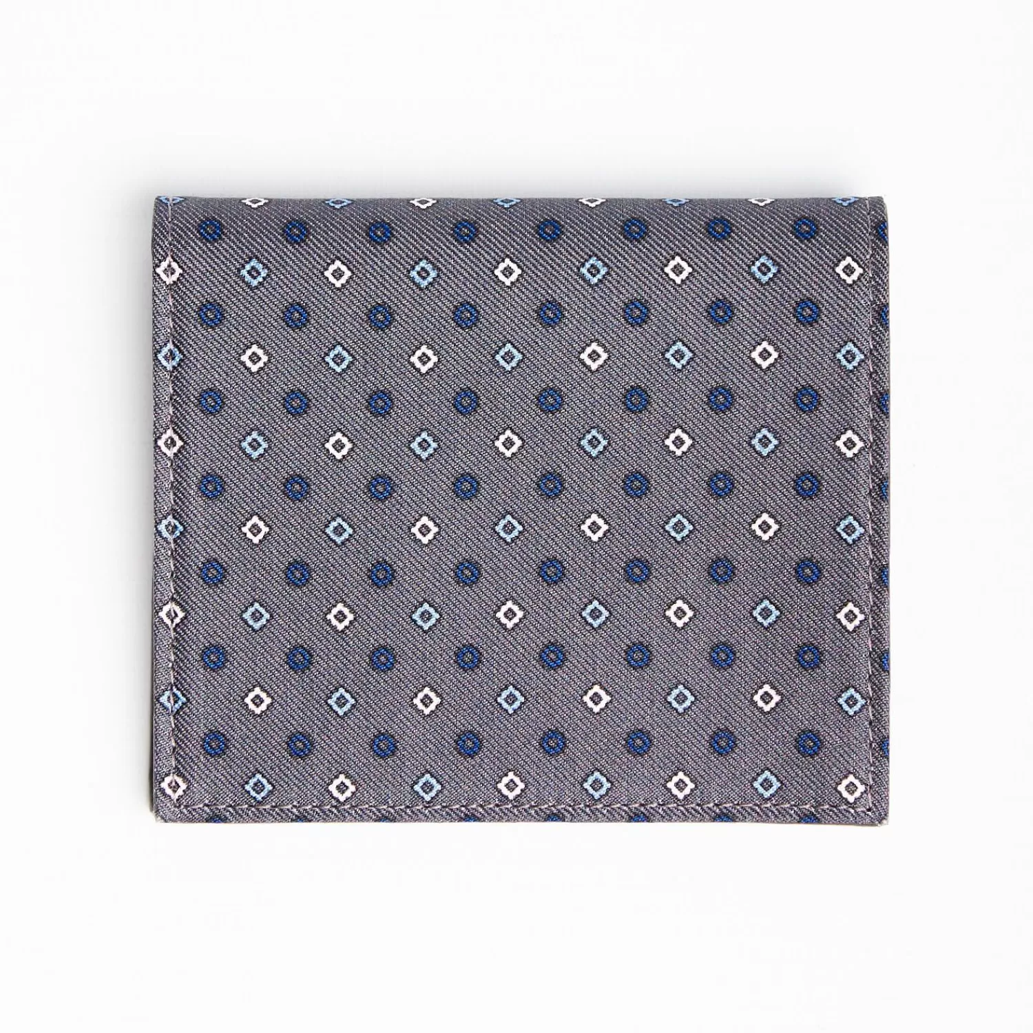 Dark Grey Small Wallet In Silk And Leather>E.Marinella Flash Sale