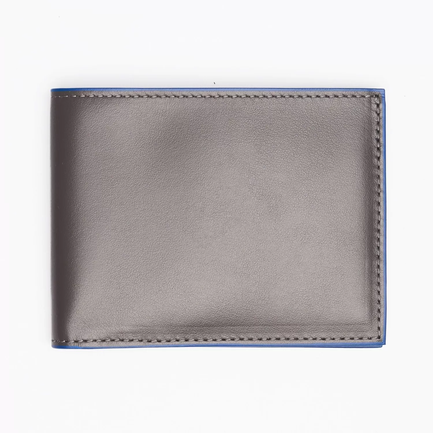 Dark Grey Smooth Leather Horizontal Wallet>E.Marinella Best Sale