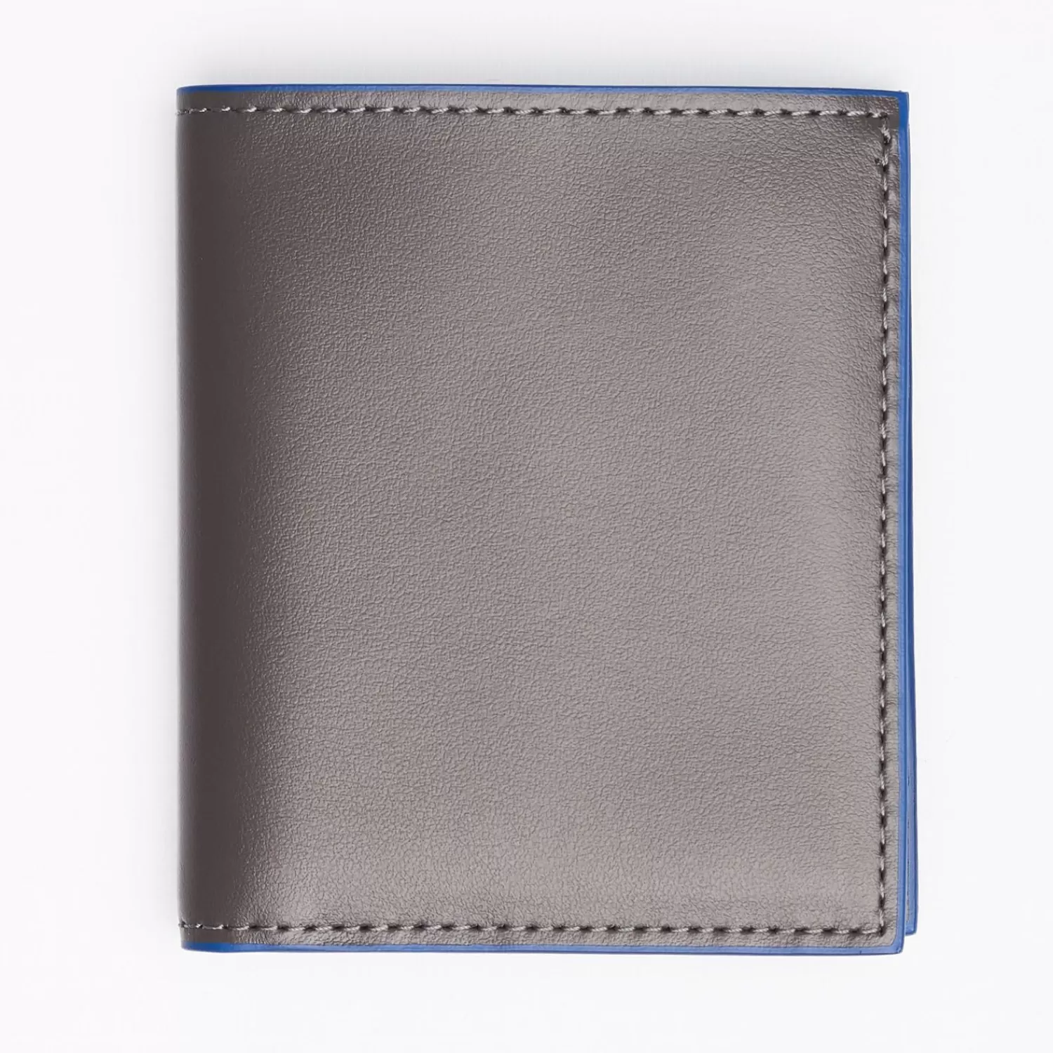 Dark Grey Smooth Leather Small Wallet>E.Marinella Sale