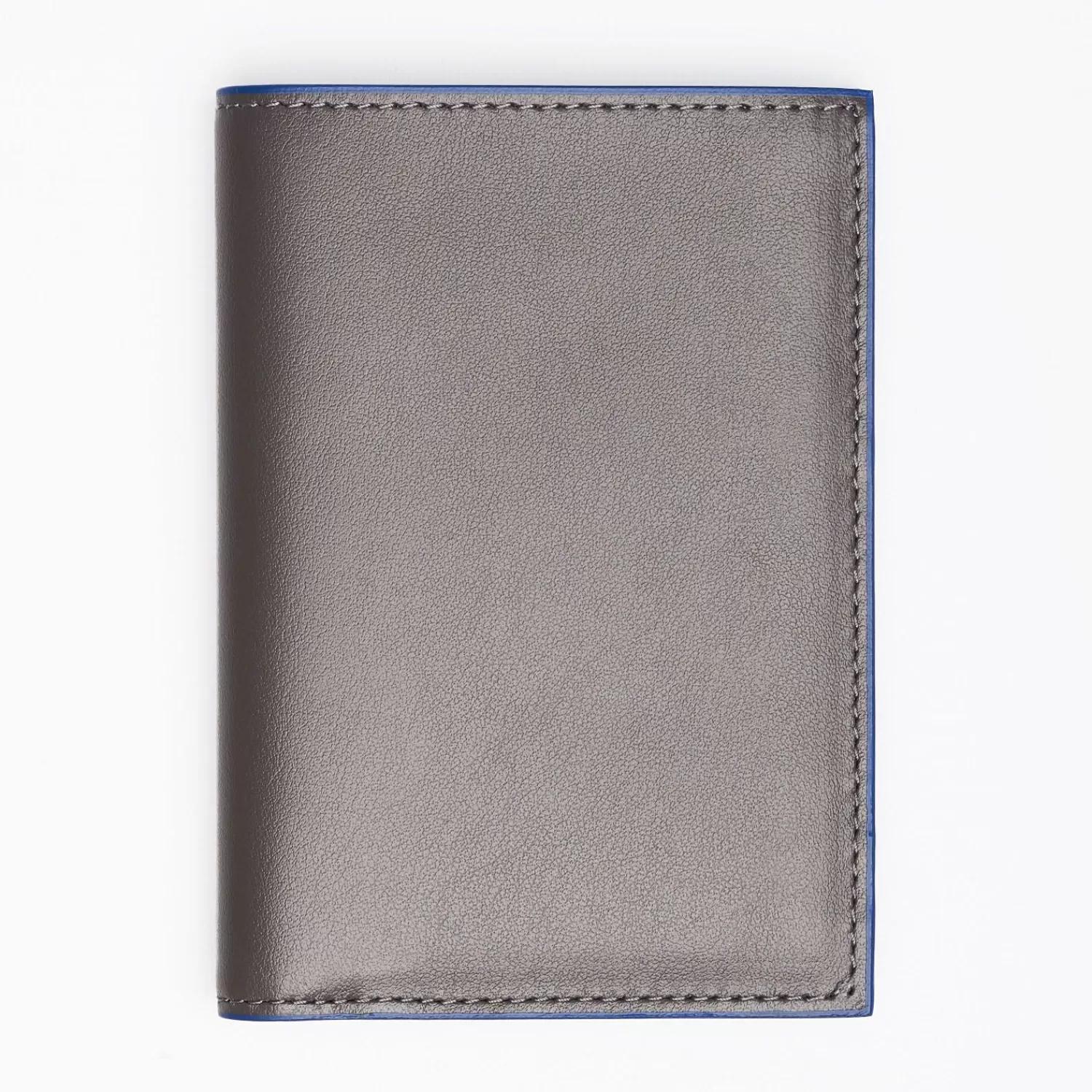 Dark Grey Smooth Leather Vertical Wallet>E.Marinella Hot