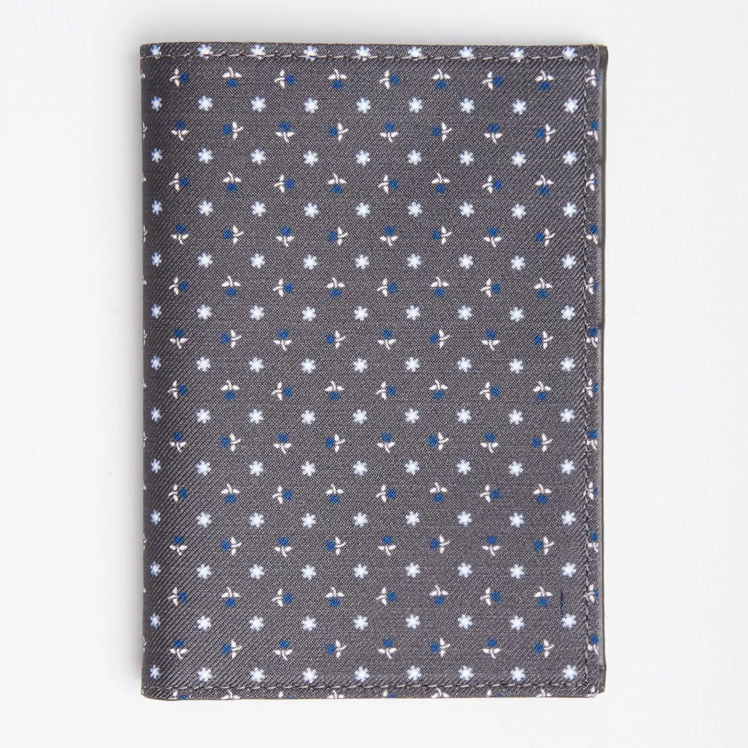 Dark Grey Vertical Wallet In Silk And Leather>E.Marinella Flash Sale