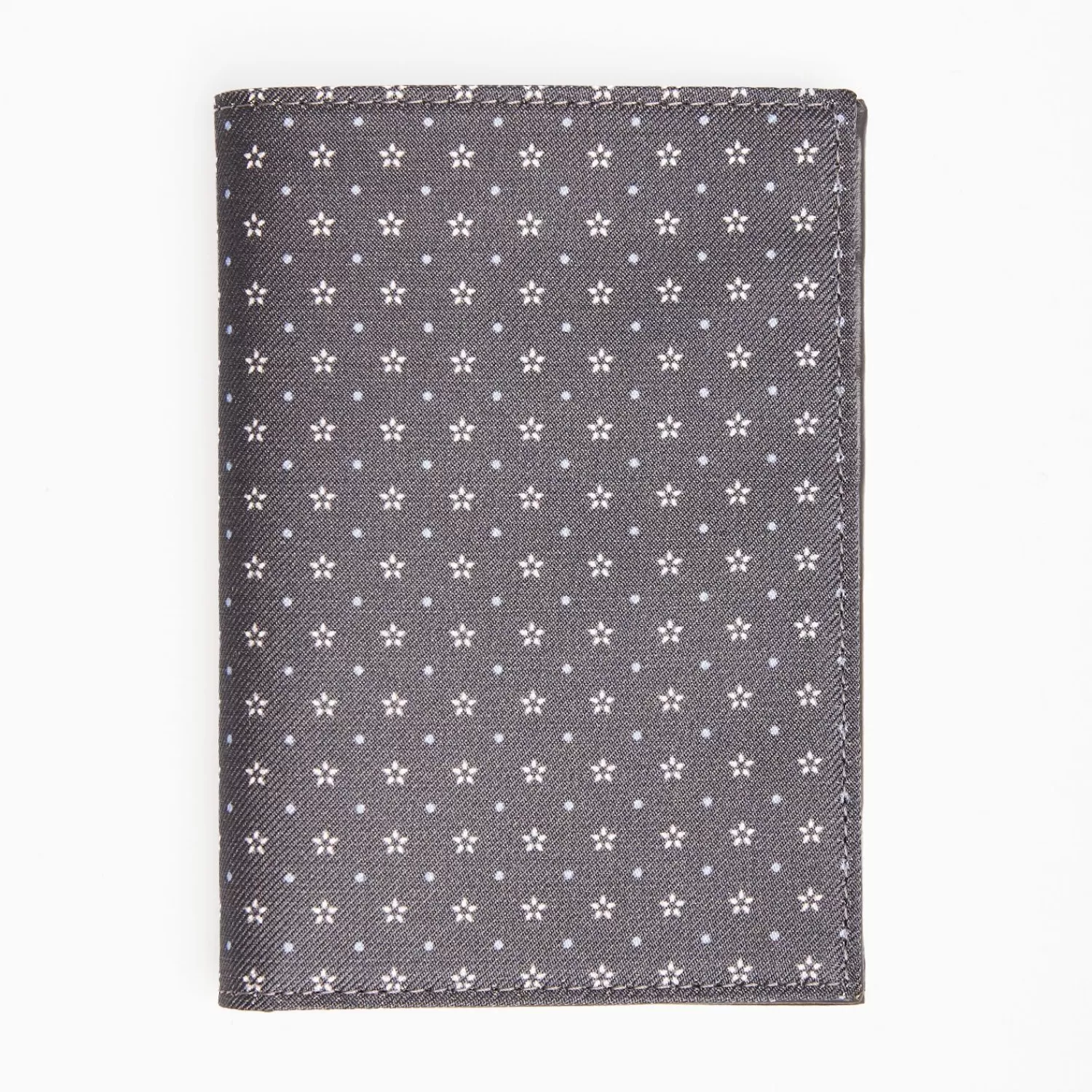 Dark Grey Vertical Wallet In Silk And Leather>E.Marinella Flash Sale