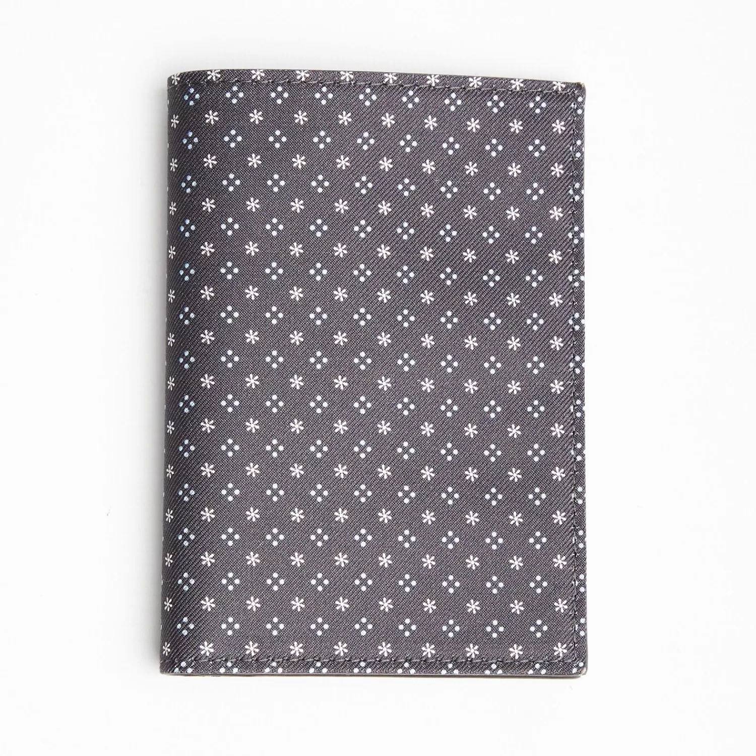 Dark Grey Vertical Wallet In Silk And Leather>E.Marinella Store