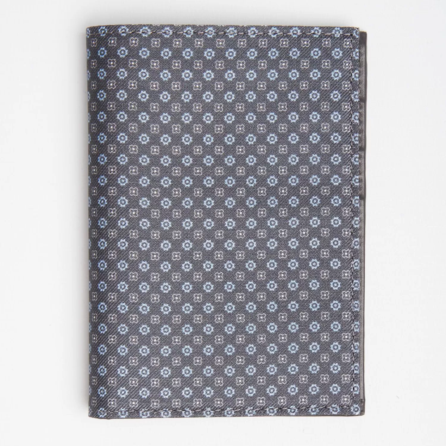 Dark Grey Vertical Wallet In Silk And Leather>E.Marinella Hot