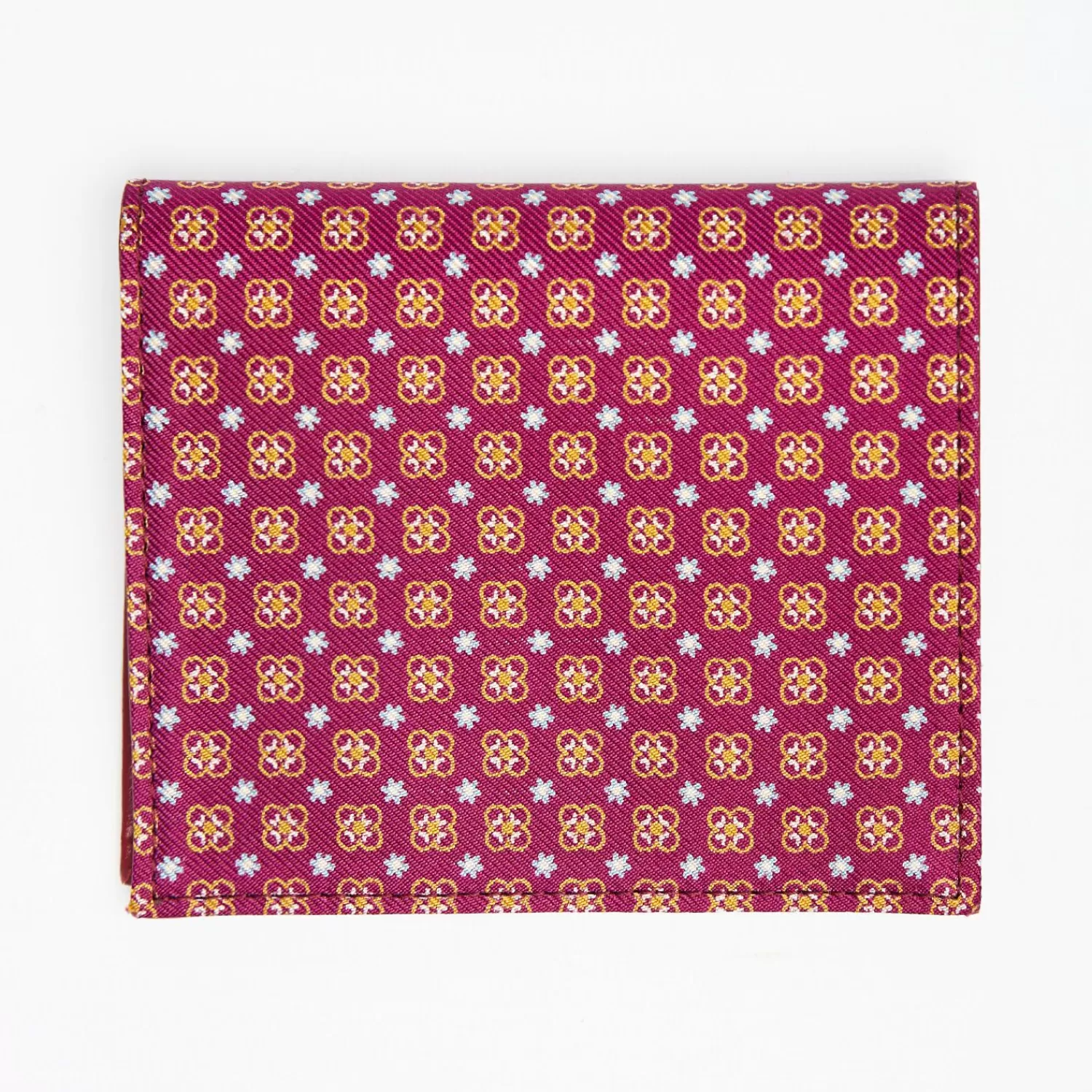Fuchsia Small Wallet In Silk And Leather>E.Marinella Flash Sale