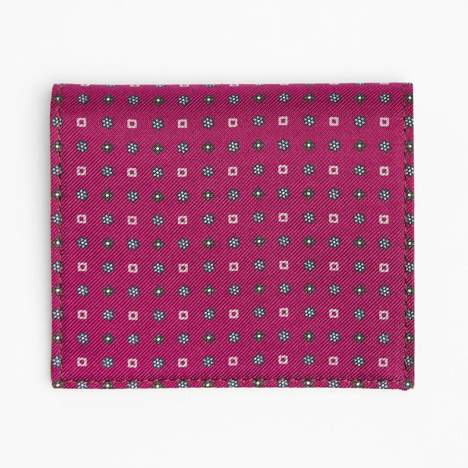 Fuchsia Small Wallet In Silk And Leather>E.Marinella Cheap