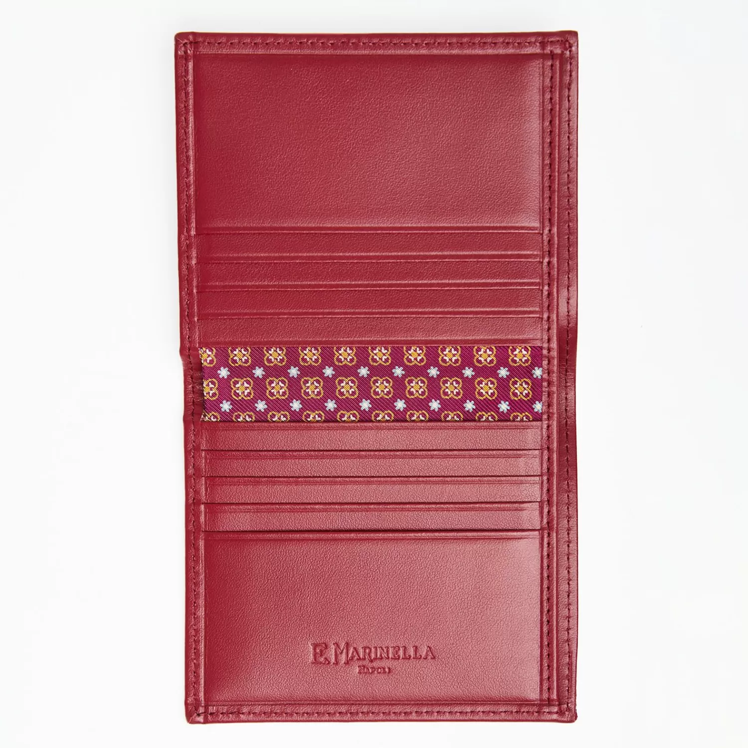 Fuchsia Small Wallet In Silk And Leather>E.Marinella Flash Sale