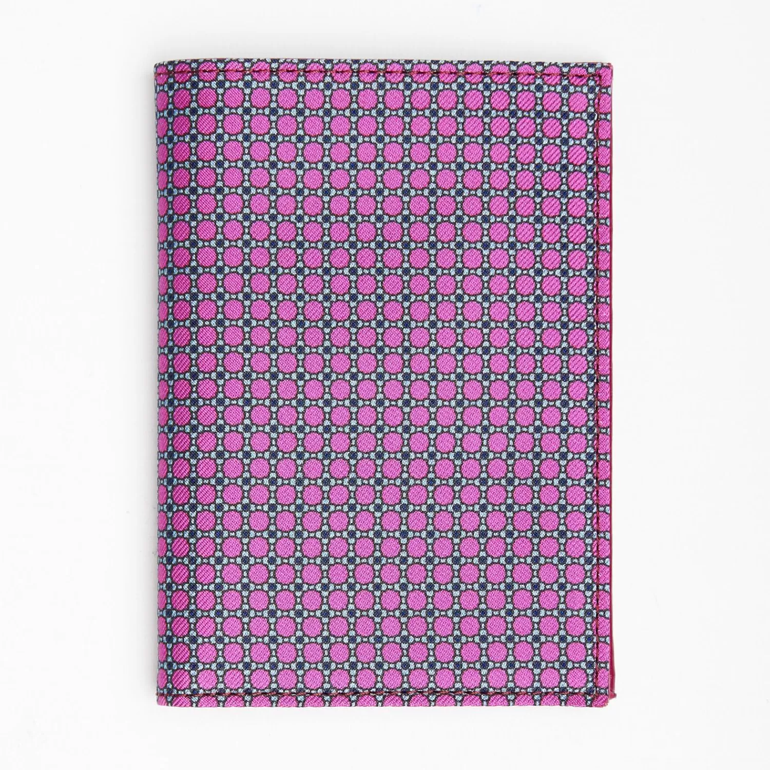 Fuchsia Vertical Wallet In Silk And Leather>E.Marinella Cheap
