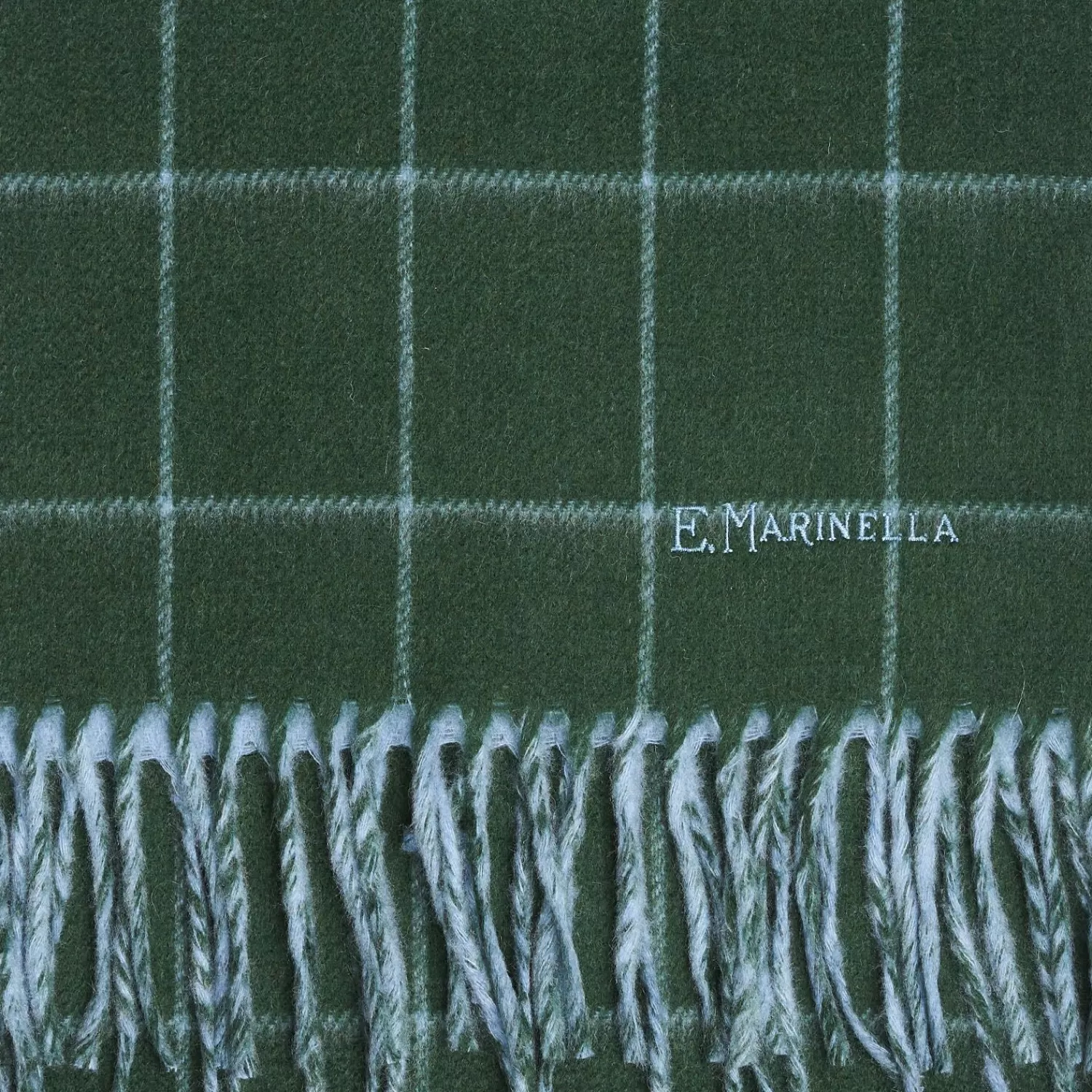 Green And Blue Cashmere Double Scarf>E.Marinella Sale