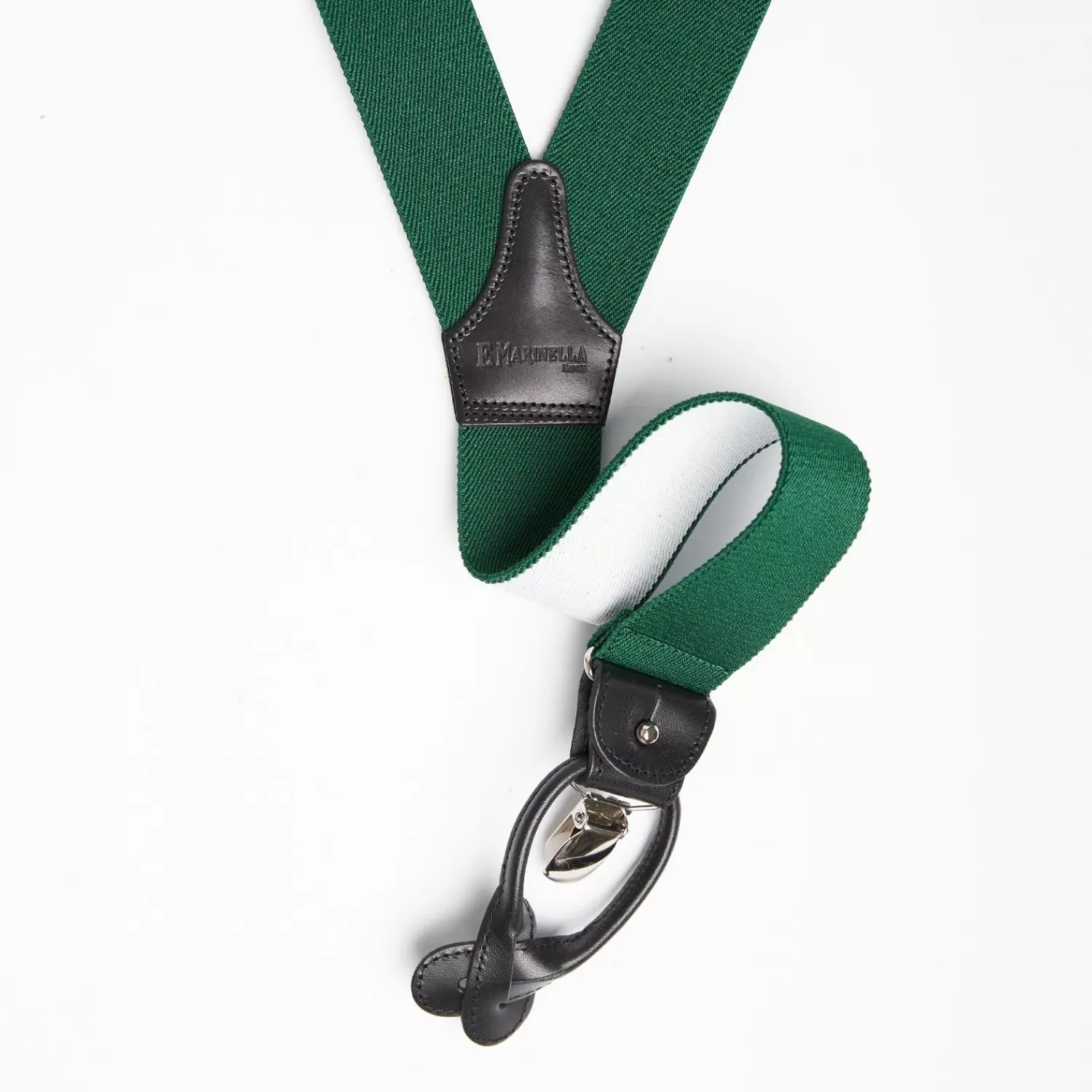 Green Plain Colour Braces>E.Marinella Online