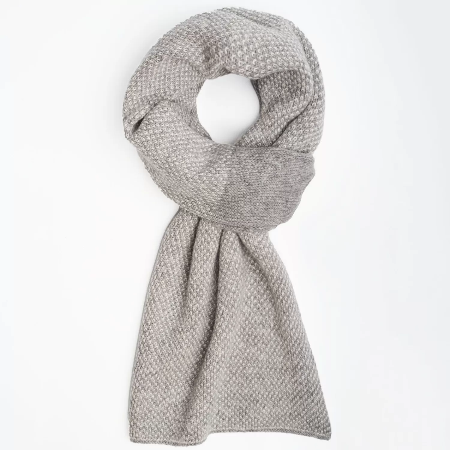 Grey Cashmere Neck Warmer>E.Marinella New