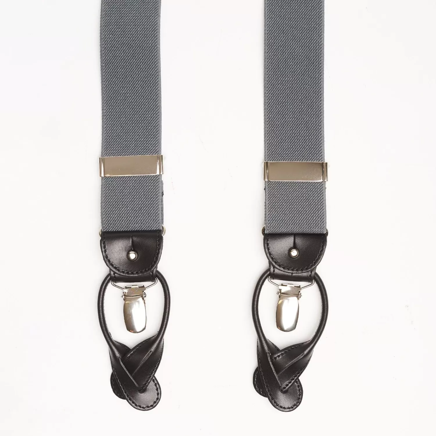 Grey Plain Colour Braces>E.Marinella Cheap