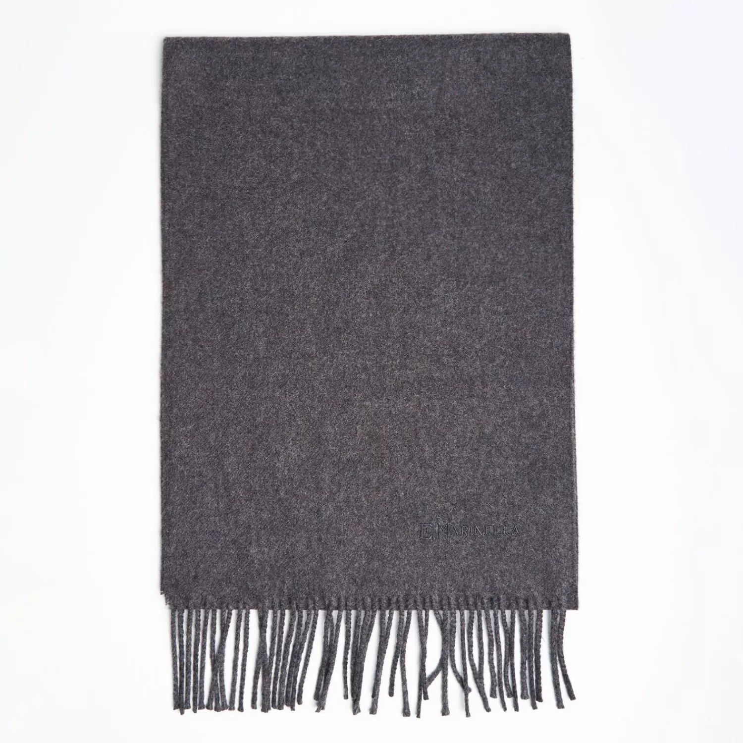 Grey Solid Wool Scarf>E.Marinella Clearance