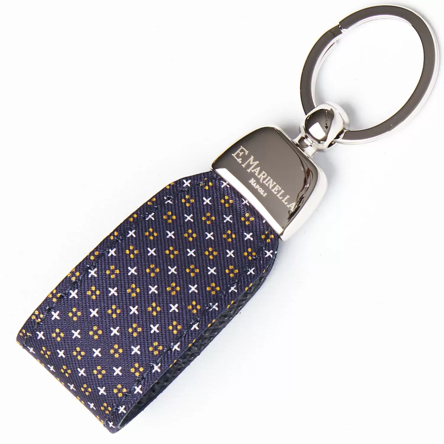 Keyfob In Silk And Leather>E.Marinella Hot