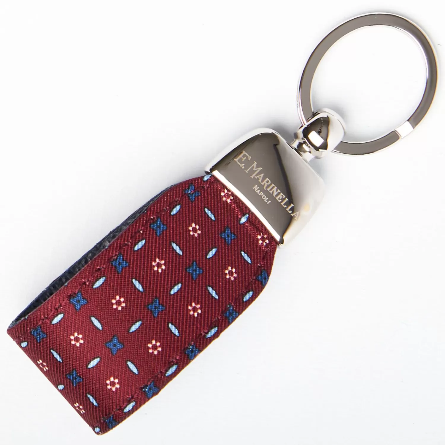 Keyfob In Silk And Leather>E.Marinella Flash Sale