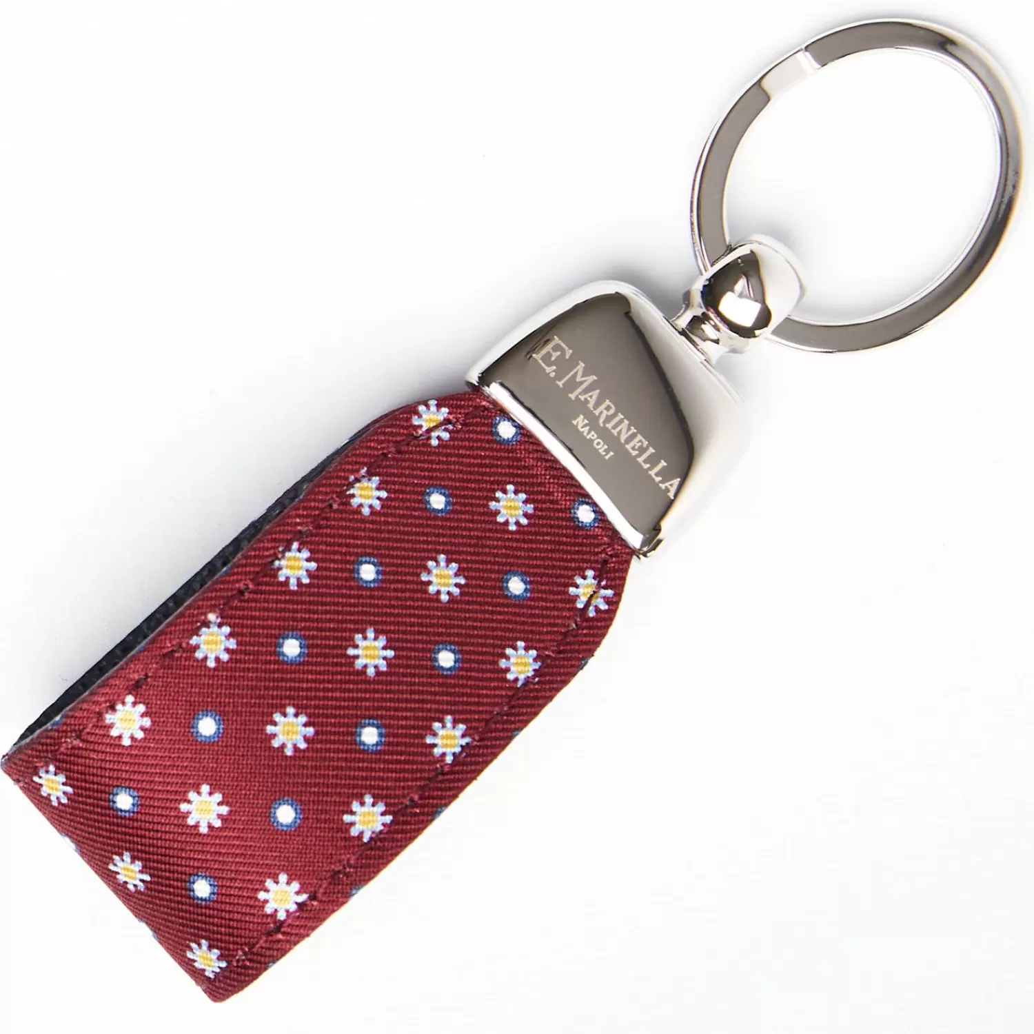 Keyfob In Silk And Leather>E.Marinella Flash Sale
