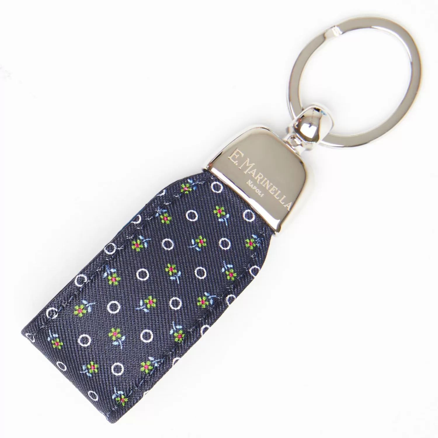 Keyfob In Silk And Leather>E.Marinella Shop