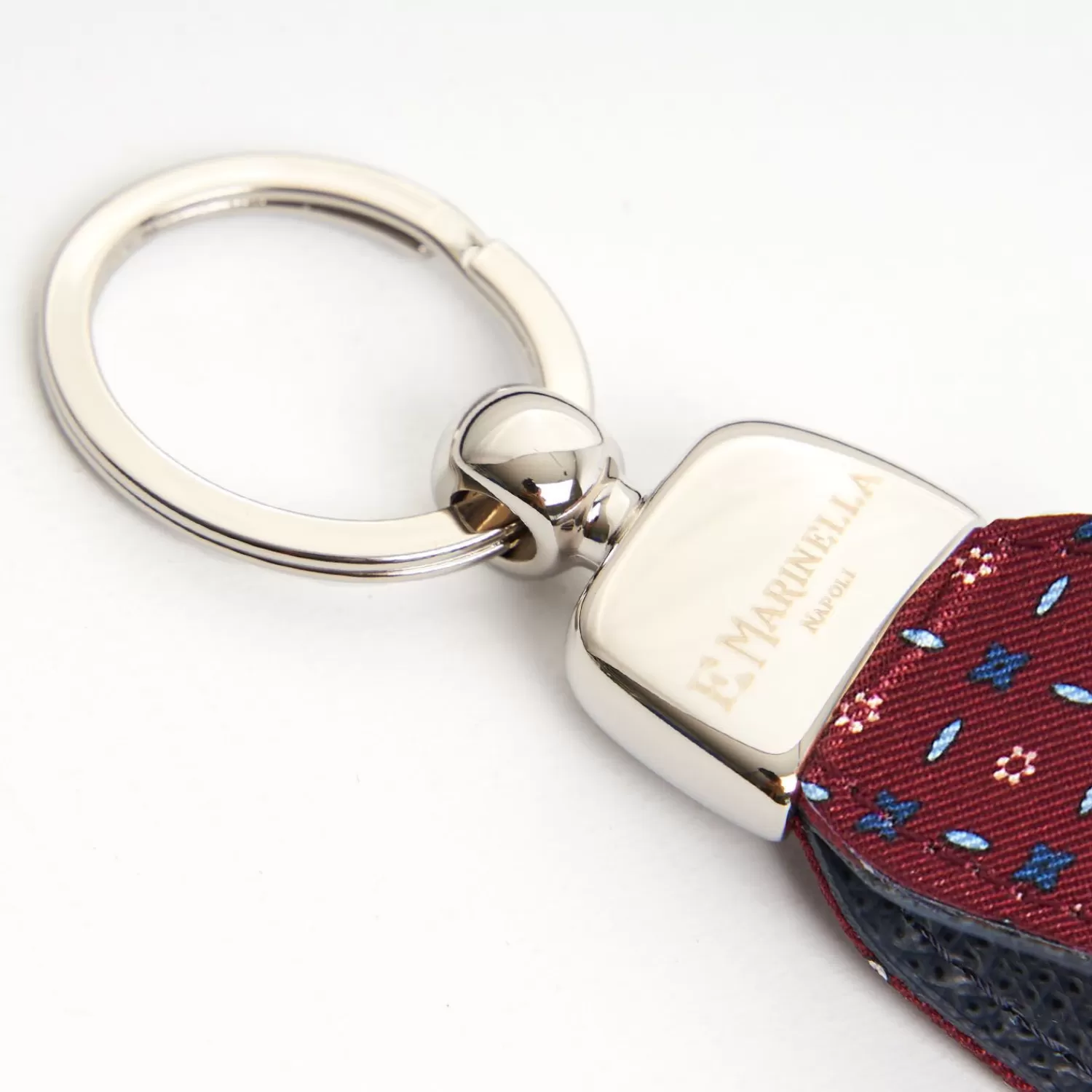 Keyfob In Silk And Leather>E.Marinella Flash Sale