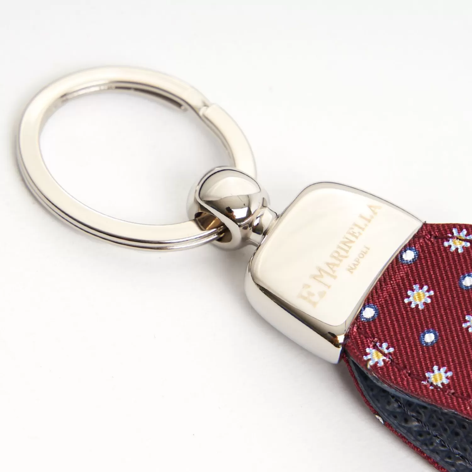 Keyfob In Silk And Leather>E.Marinella Flash Sale