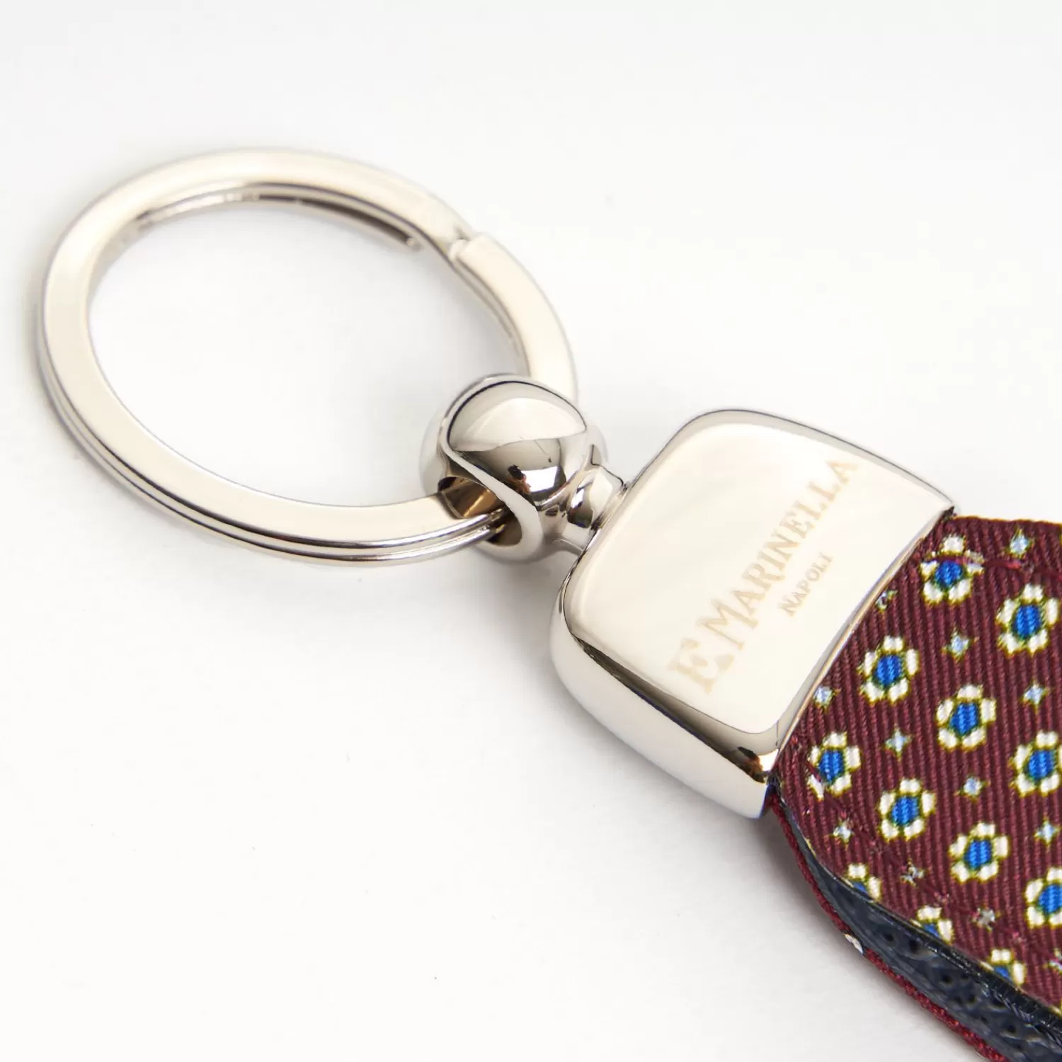 Keyfob In Silk And Leather>E.Marinella Online