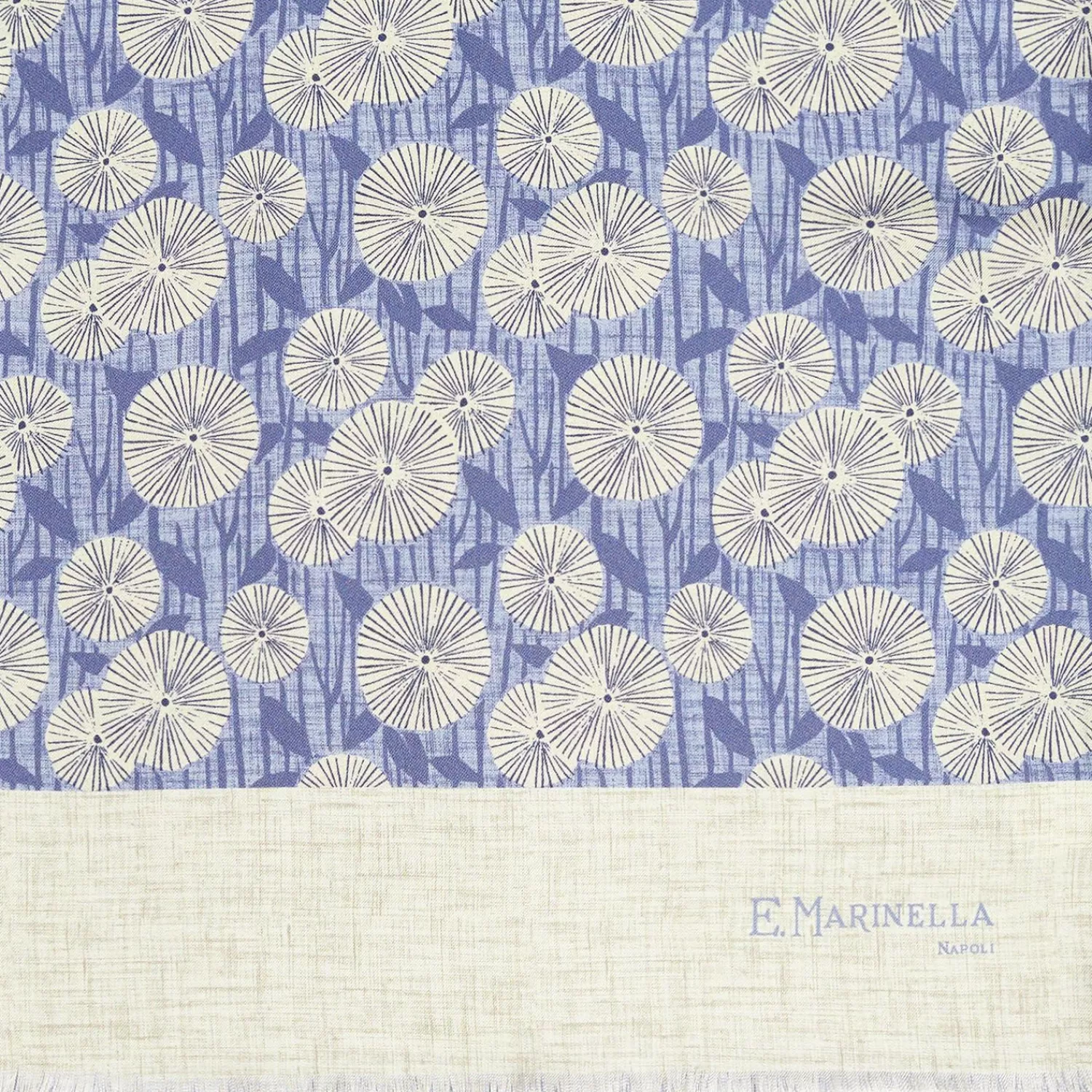 Light Blue And Beige Double Silk Scarf>E.Marinella Hot