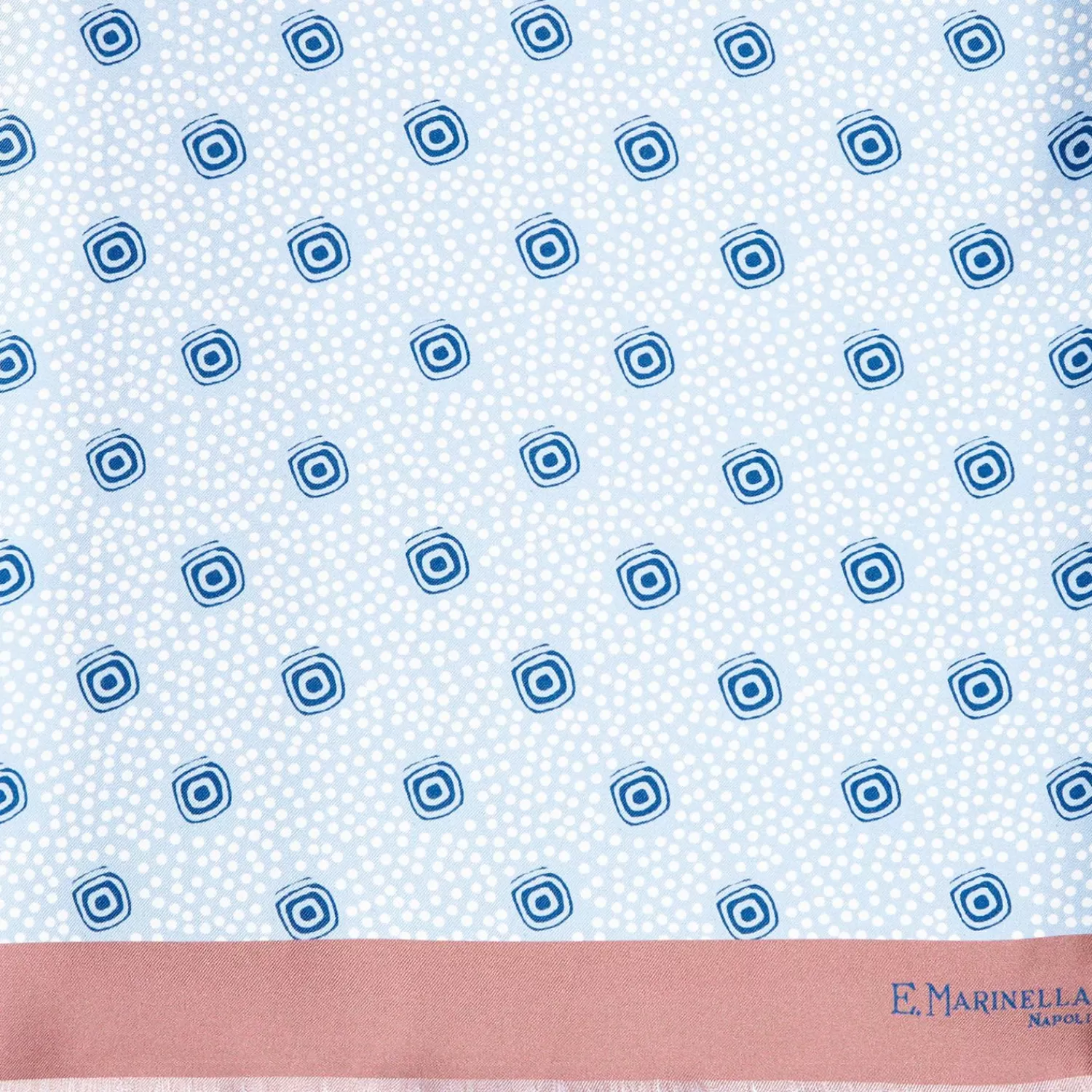Light Blue And Pink Double Silk Scarf>E.Marinella Sale