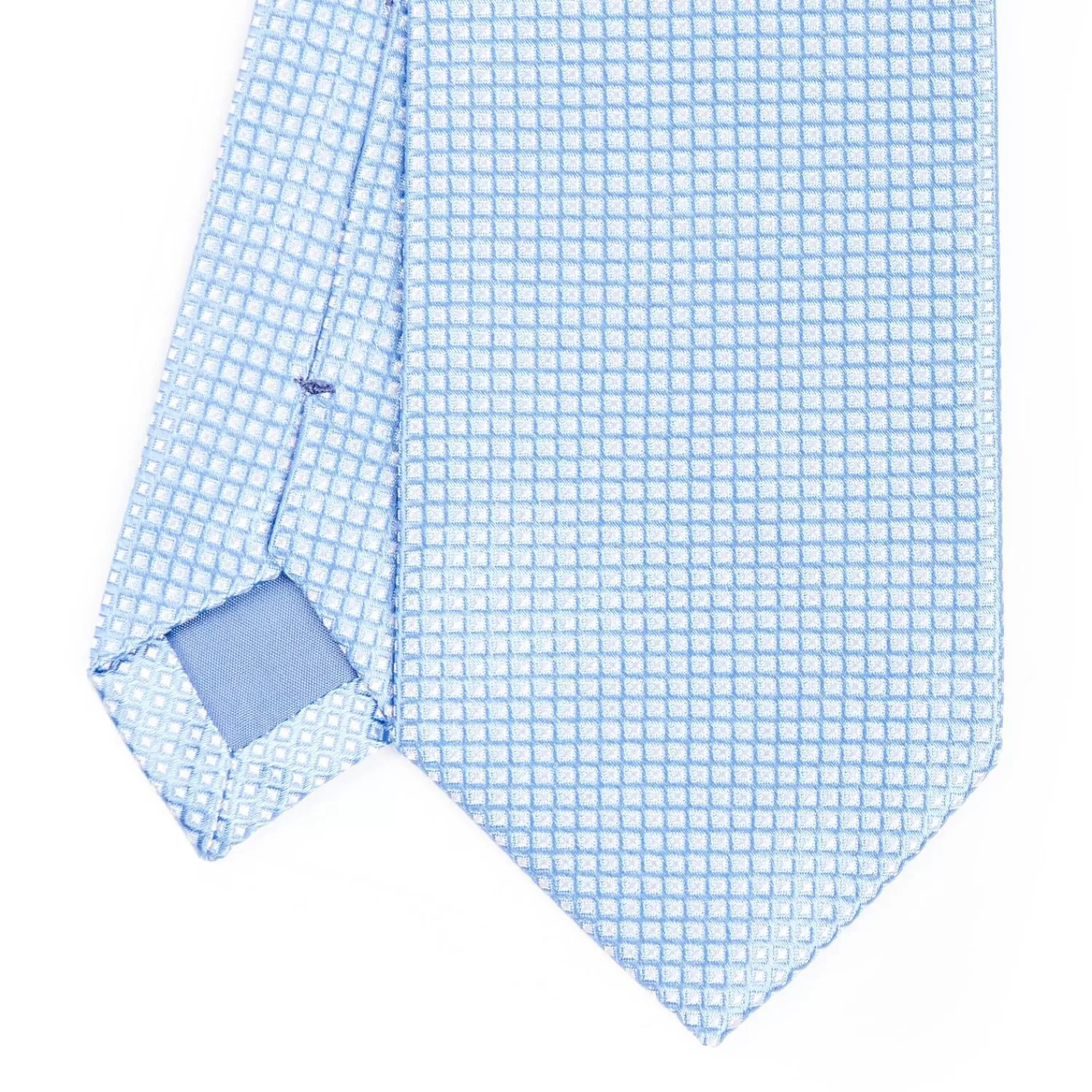 Light Blue Ceremonial Jacquard Silk Tie>E.Marinella Fashion