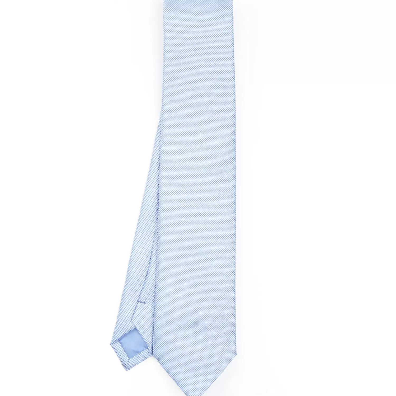 Light Blue Ceremonial Jacquard Silk Tie>E.Marinella Fashion