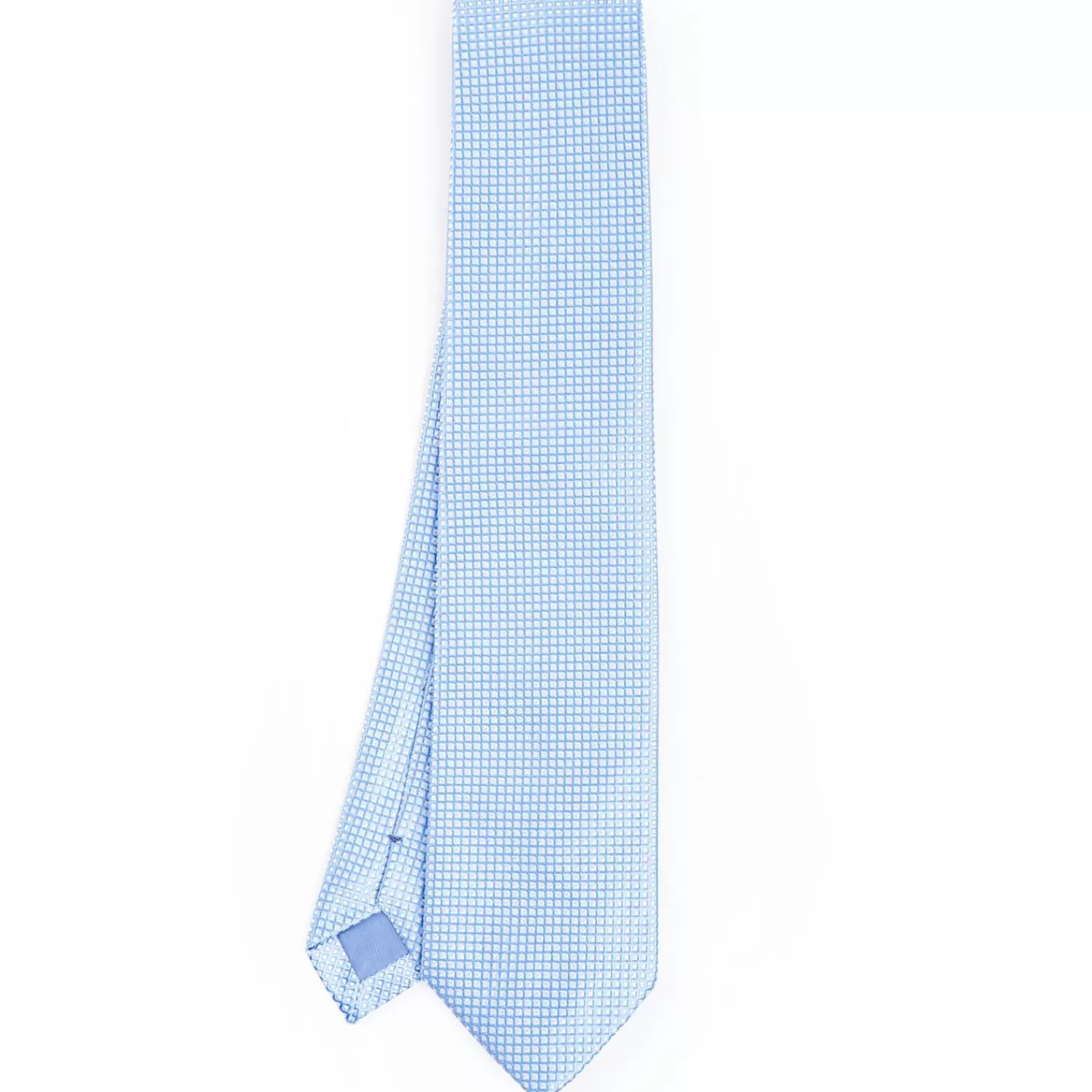 Light Blue Ceremonial Jacquard Silk Tie>E.Marinella Fashion