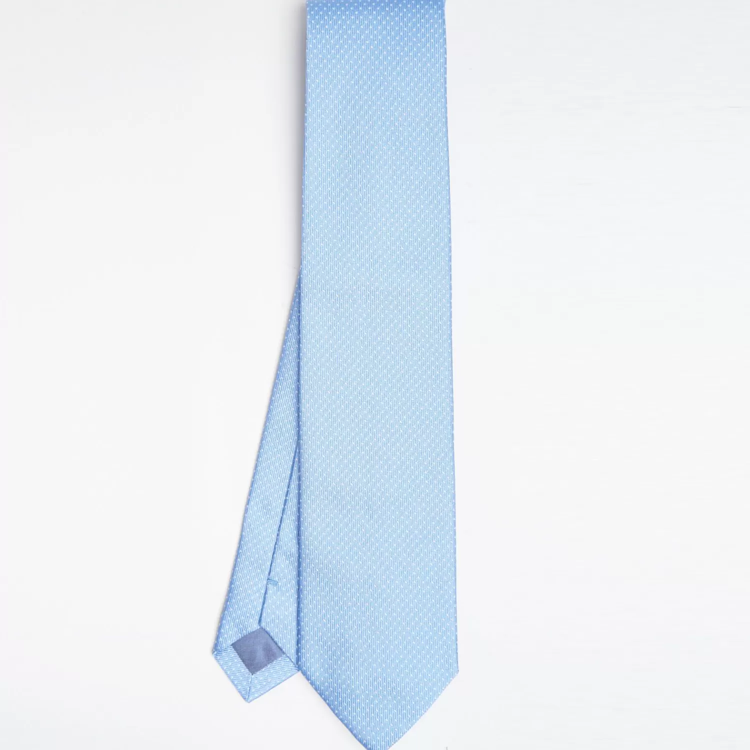 Light Blue Ceremonial Jacquard Silk Tie - Small Polka Dot Pattern>E.Marinella Hot