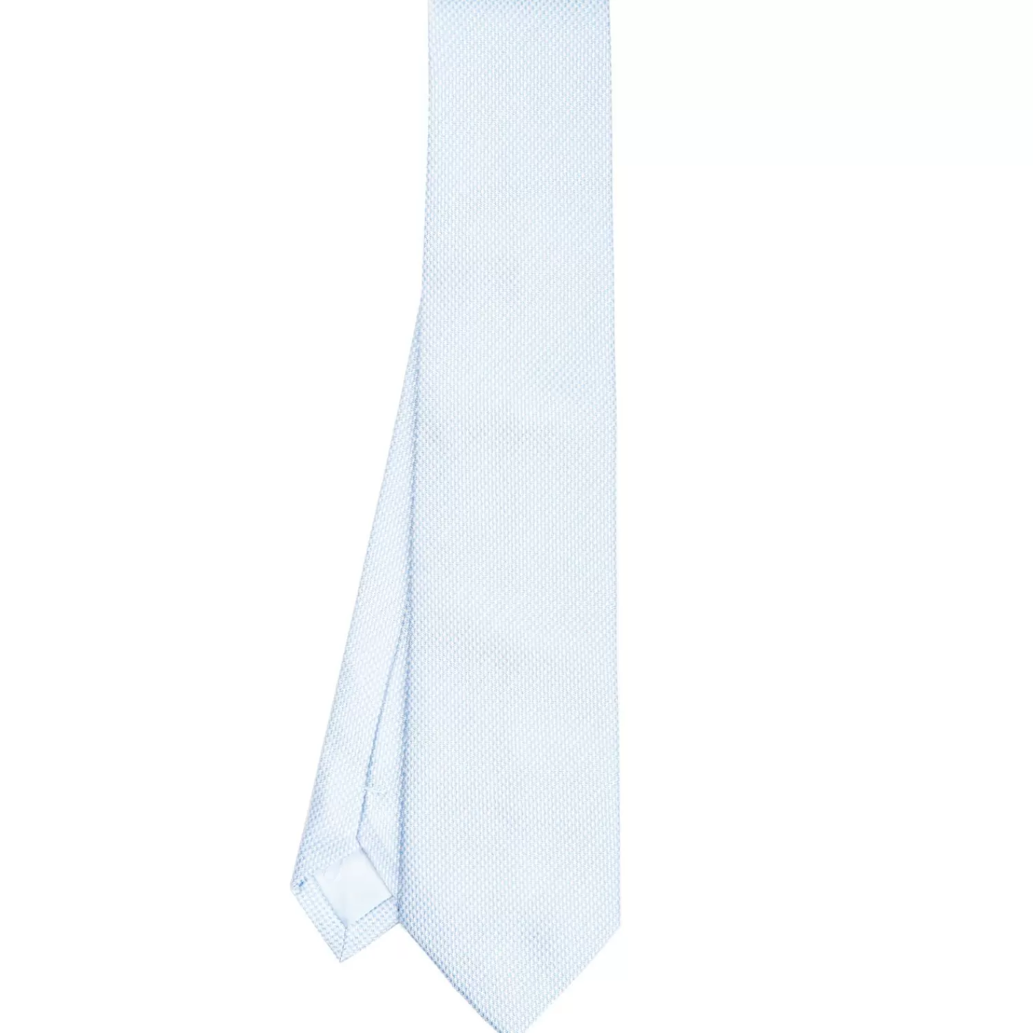 Light Blue Ceremonial Jacquard Silk Tie Small Geometric Pattern>E.Marinella Outlet