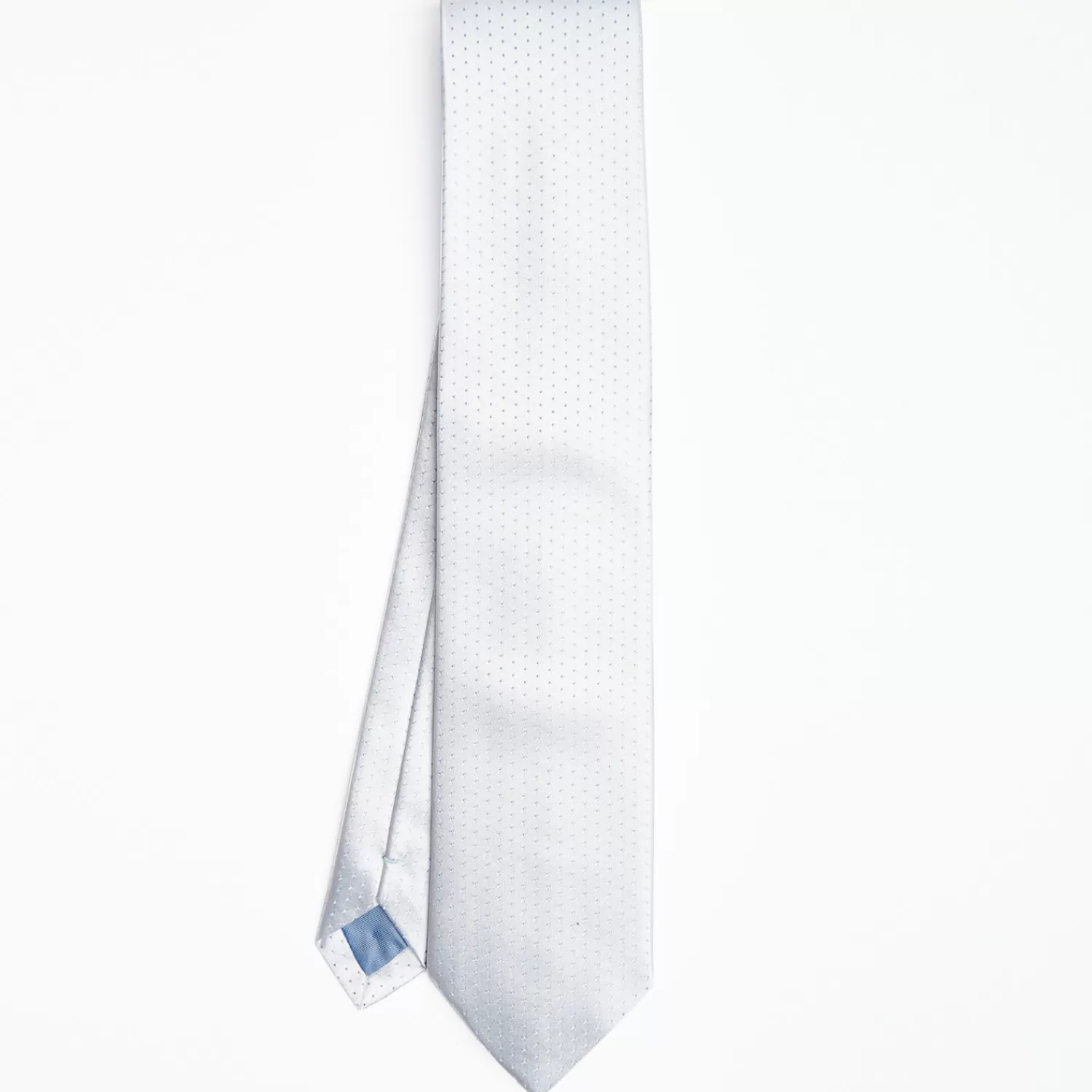 Light Blue Cerimonial Silk Satin Tie Small Polka Dot Pattern>E.Marinella Sale