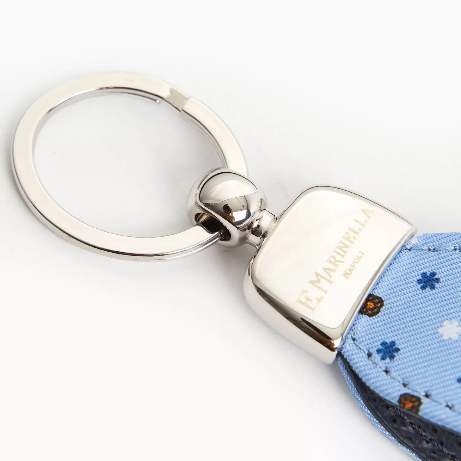 Light Blue Keyfob In Silk And Leather>E.Marinella Hot