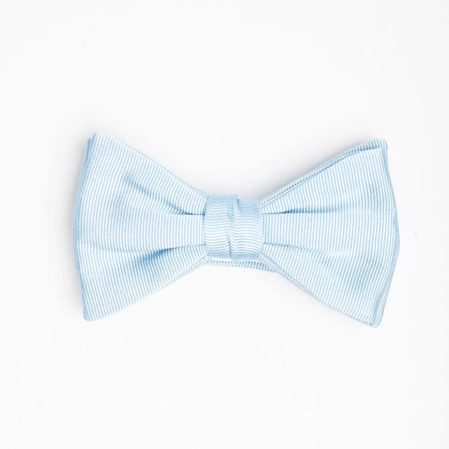 Light Blue Pre-Knotted Silk Bowtie - Solid Color>E.Marinella Shop