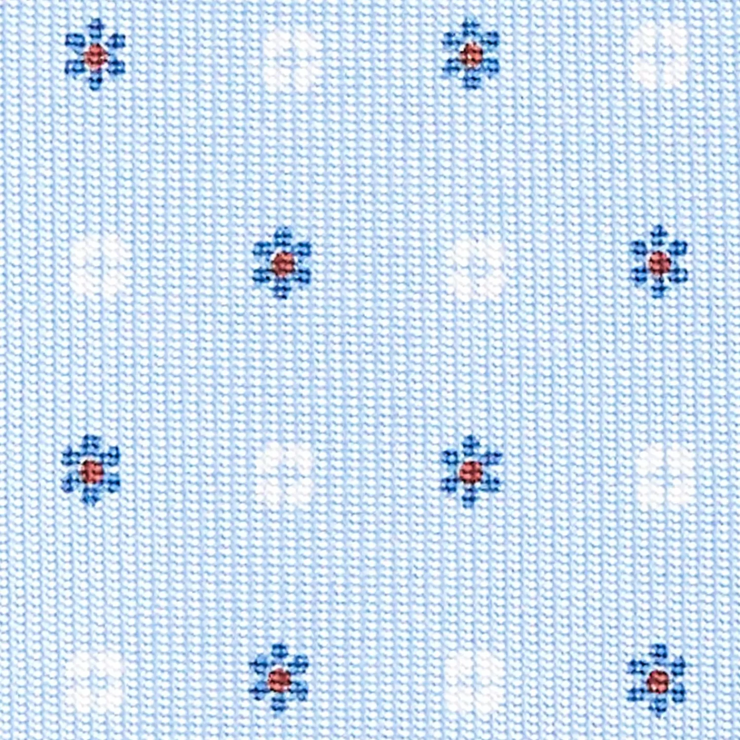 Light Blue Sartorial Classic Silk Tie - Small Flower Designs>E.Marinella Discount