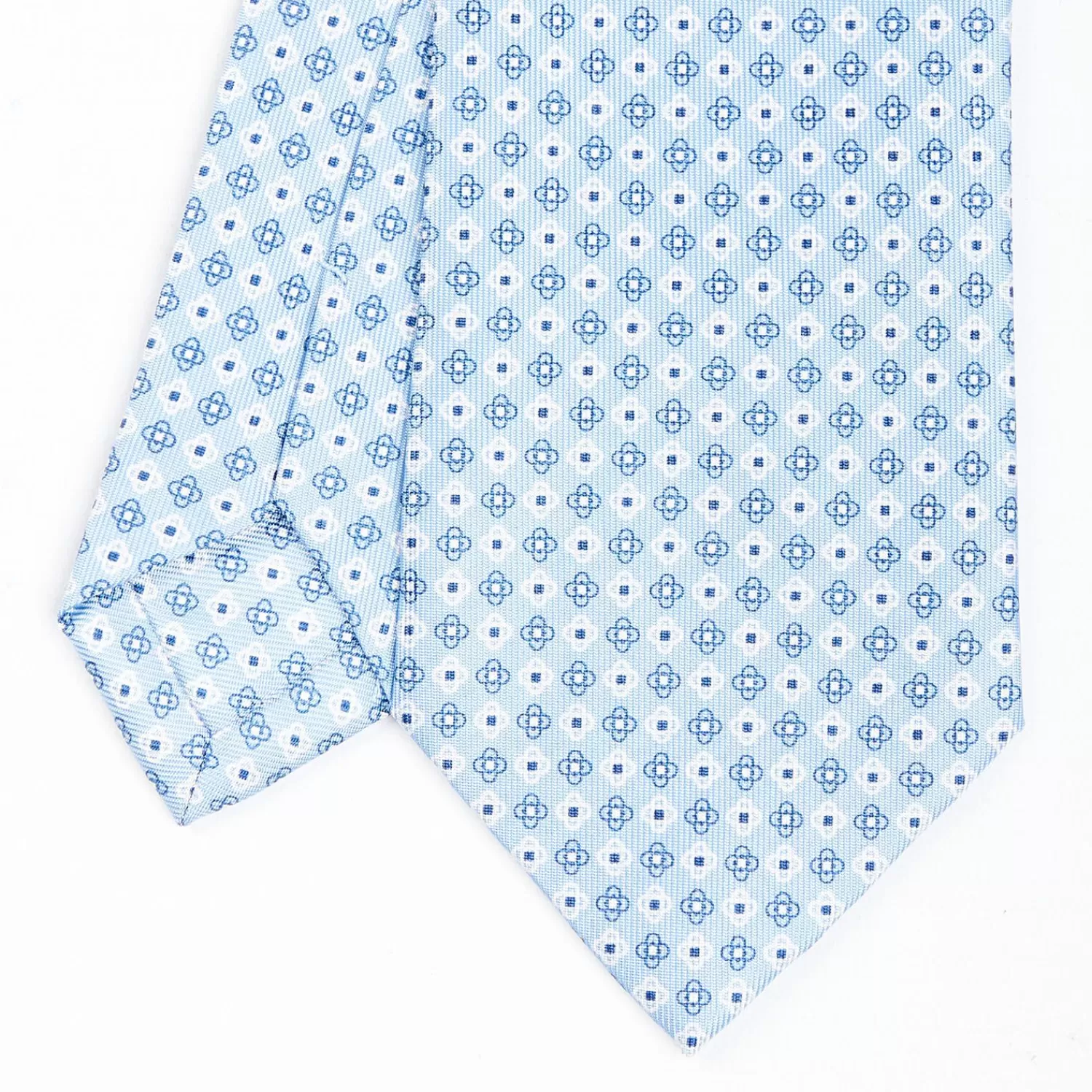 Light Blue Sartorial Classic Silk Tie - Small Flower Pattern>E.Marinella Cheap