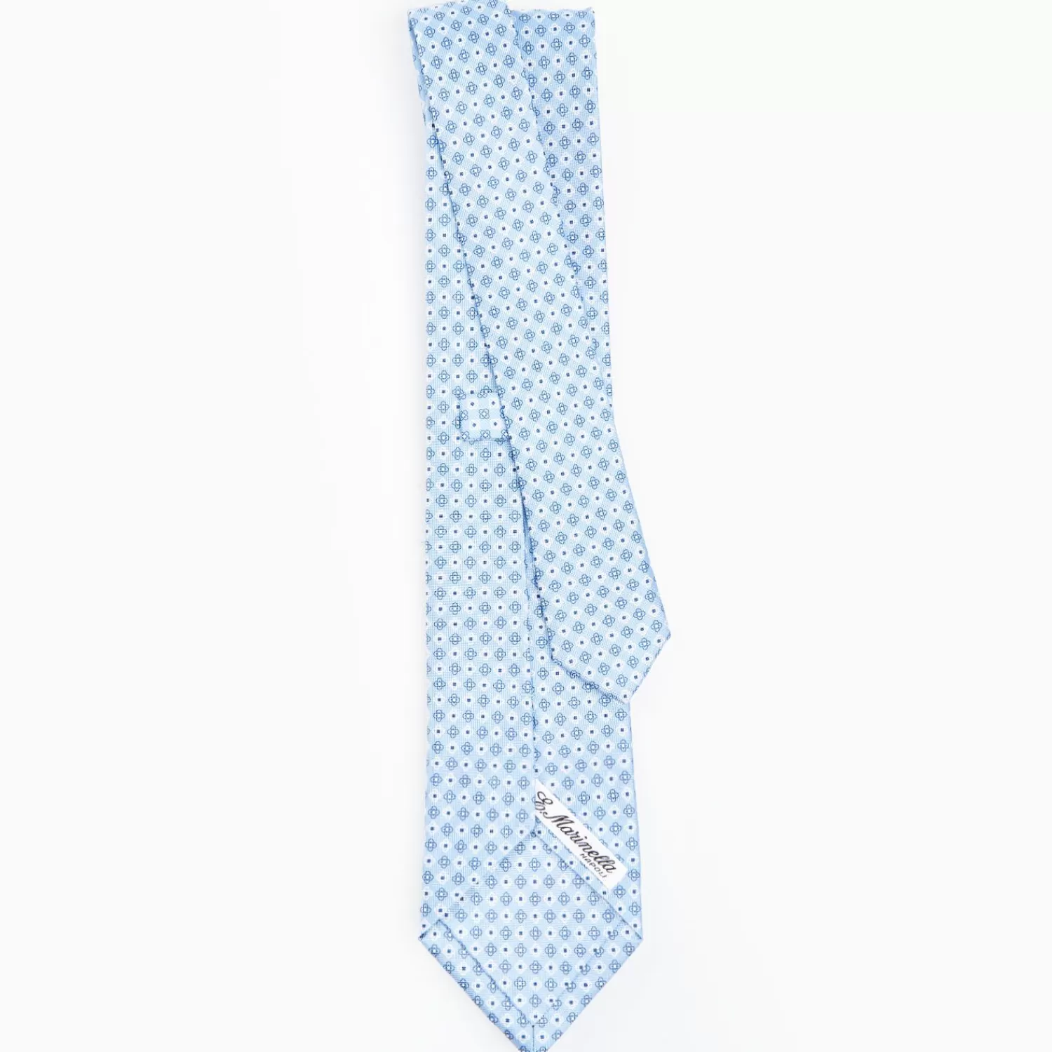 Light Blue Sartorial Classic Silk Tie - Small Flower Pattern>E.Marinella Cheap