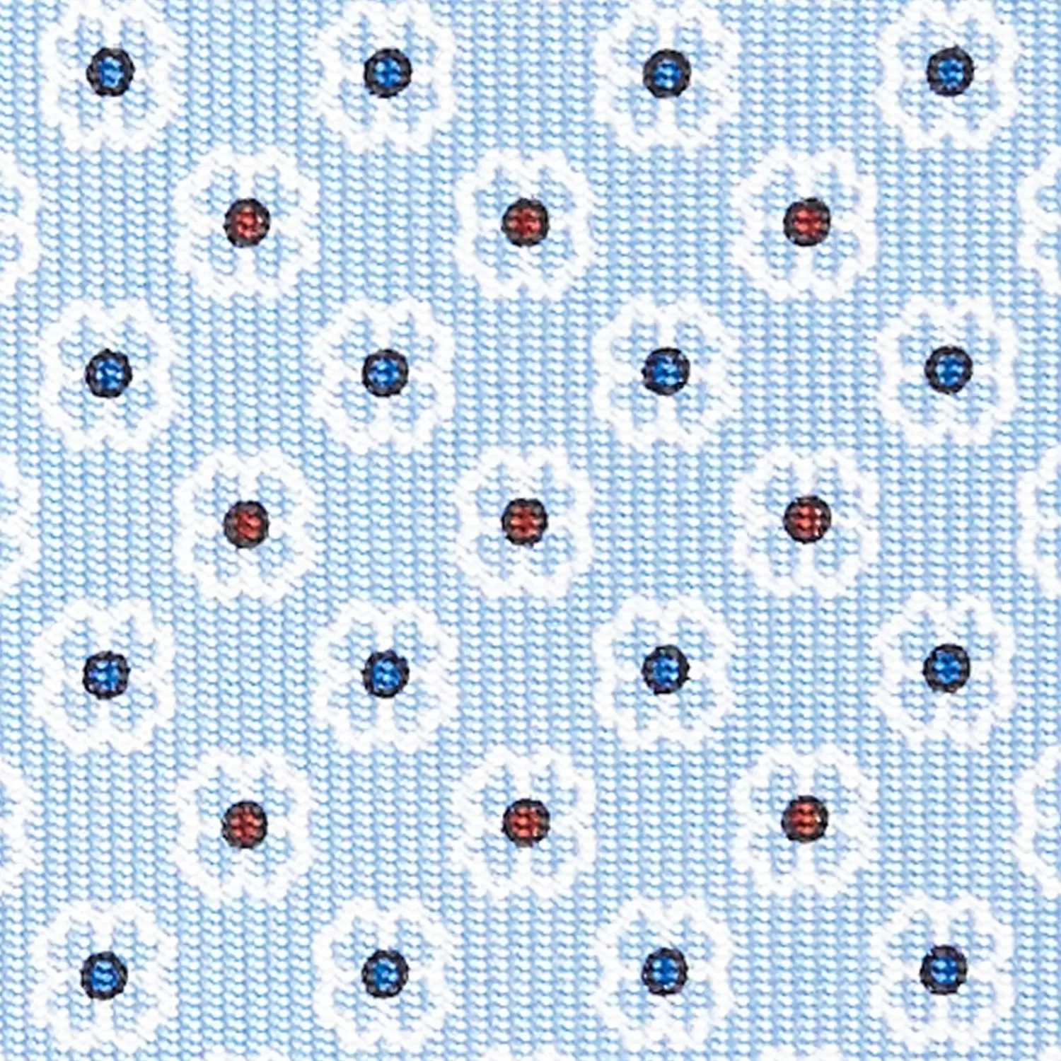 Light Blue Sartorial Classic Silk Tie - Small Flower Pattern>E.Marinella Cheap