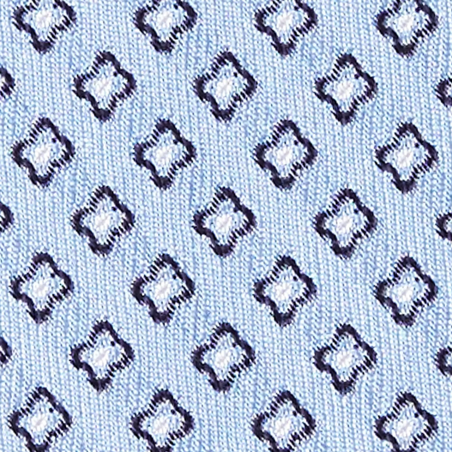 Light Blue Sartorial Jacquard Silk Tie - Small Geometric Pattern>E.Marinella Best Sale